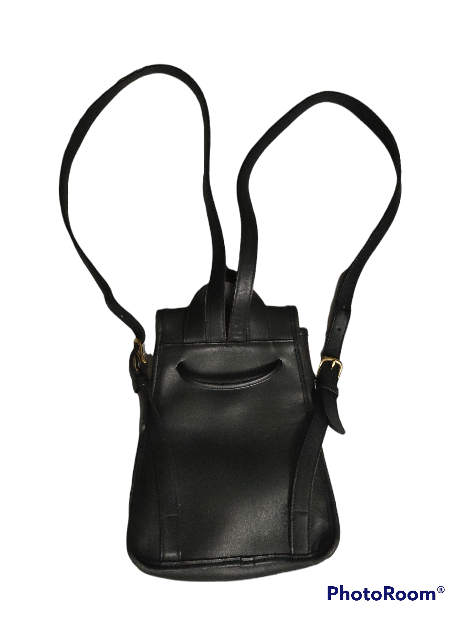 Coach Coach Backpack Leather All Black x Vintage Item Size ONE SIZE - 3 Thumbnail