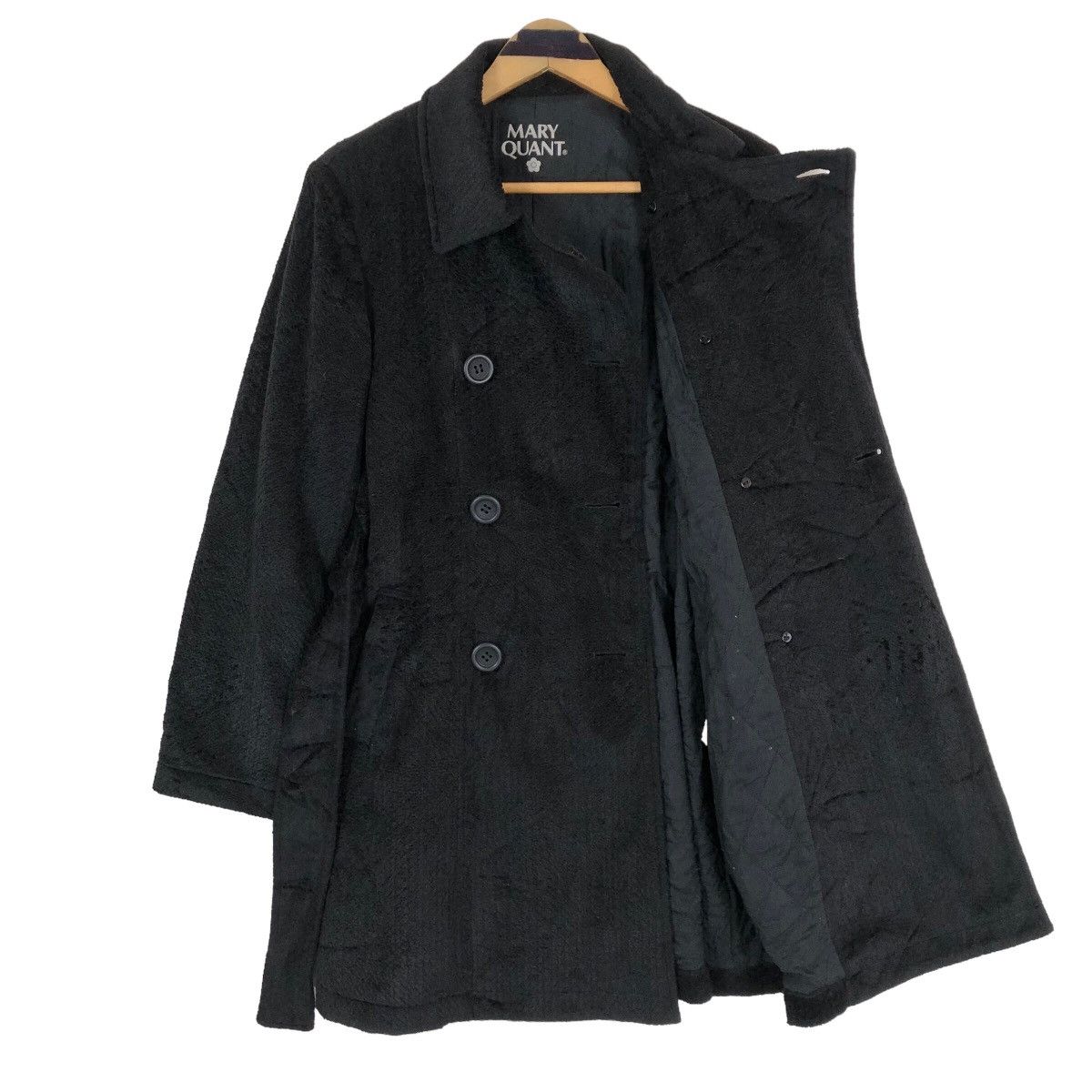 Vintage Vintage 90s Mary Quant Wool Trench Coat Size M / US 6-8 / IT 42-44 - 6 Thumbnail
