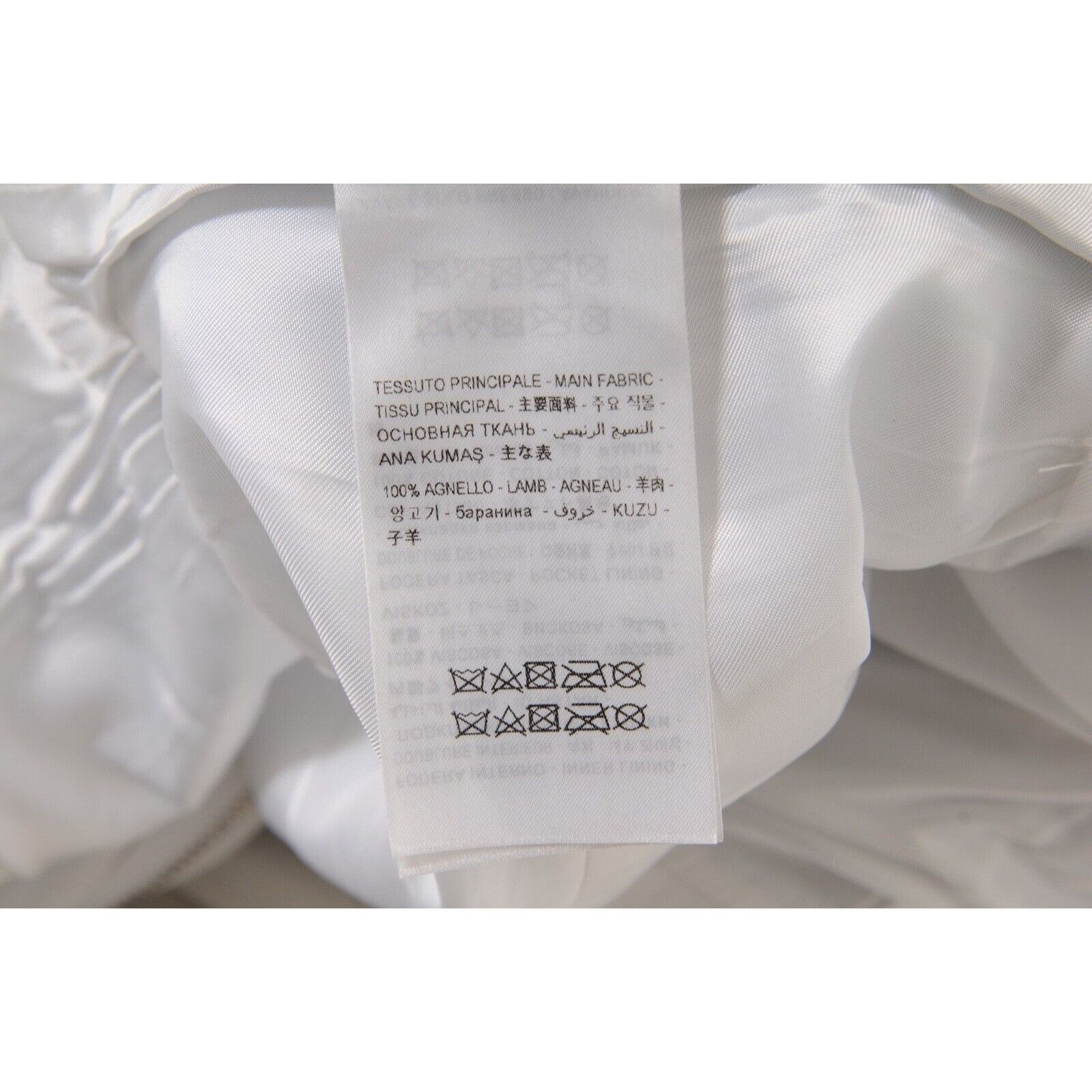The Attico High Waist Pants White Slit Leather Belted Trousers Size 30" / US 8 / IT 44 - 10 Thumbnail