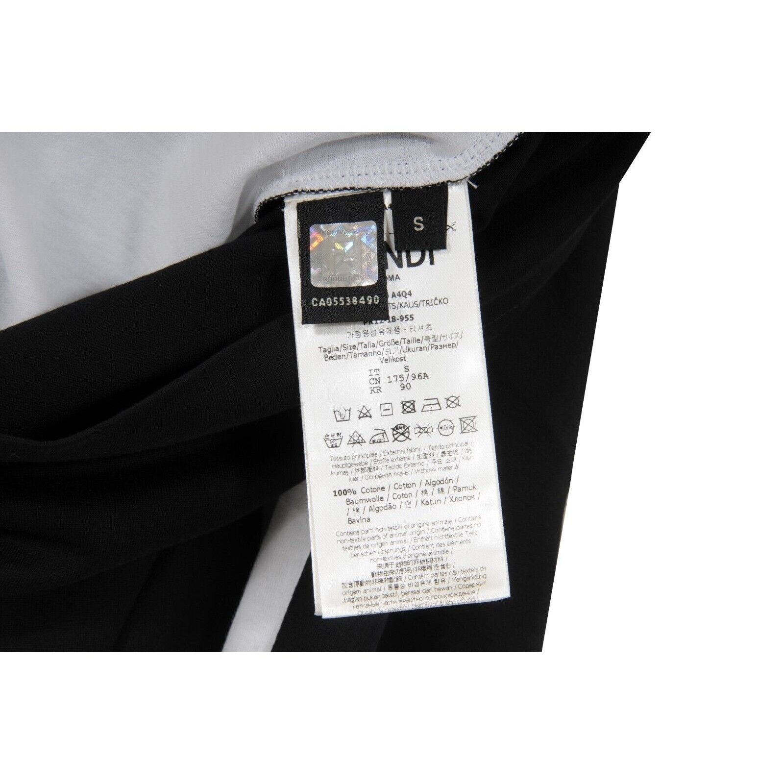 Fendi FFreedom Logo Split T Shirt Size US S / EU 44-46 / 1 - 8 Thumbnail