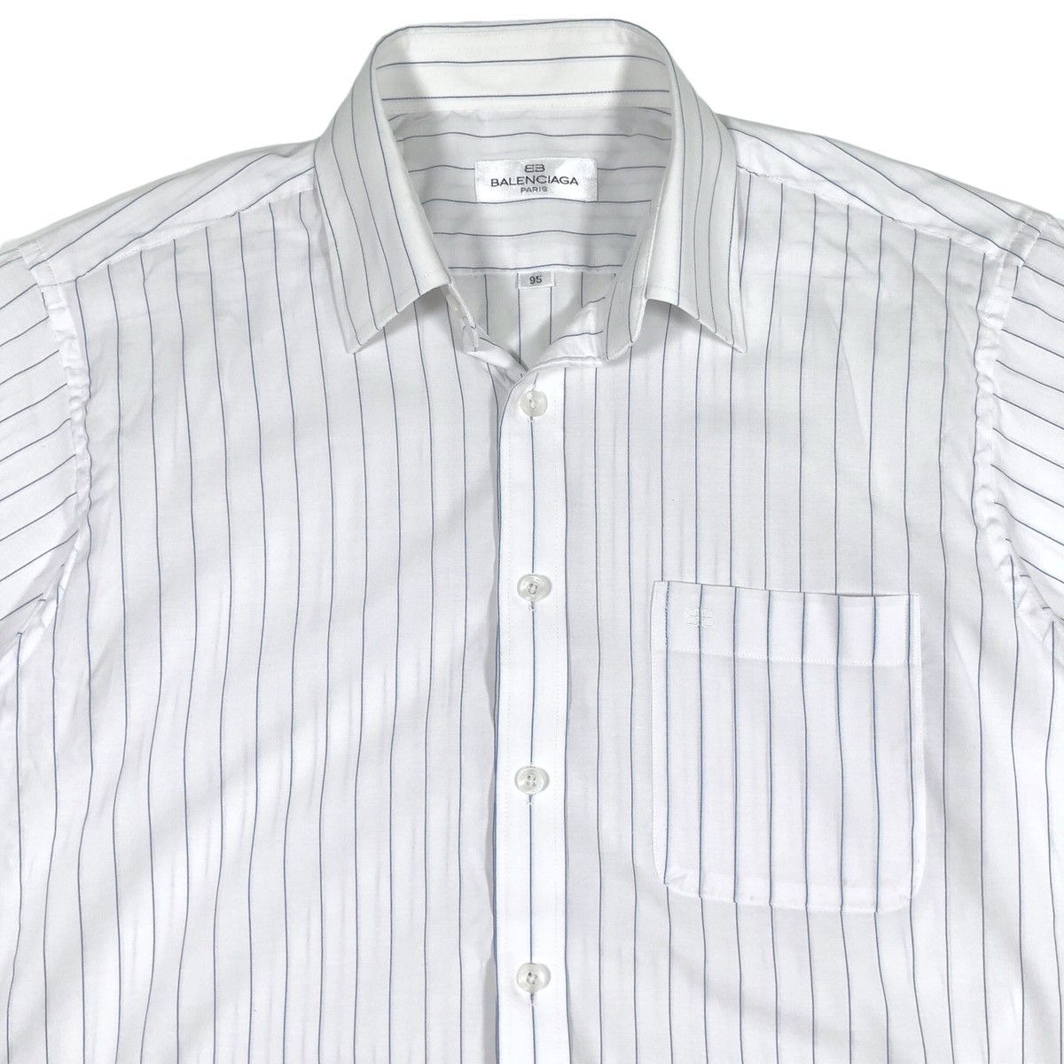 Balenciaga Balenciaga Striped Shirt Size US M / EU 48-50 / 2 - 2 Thumbnail