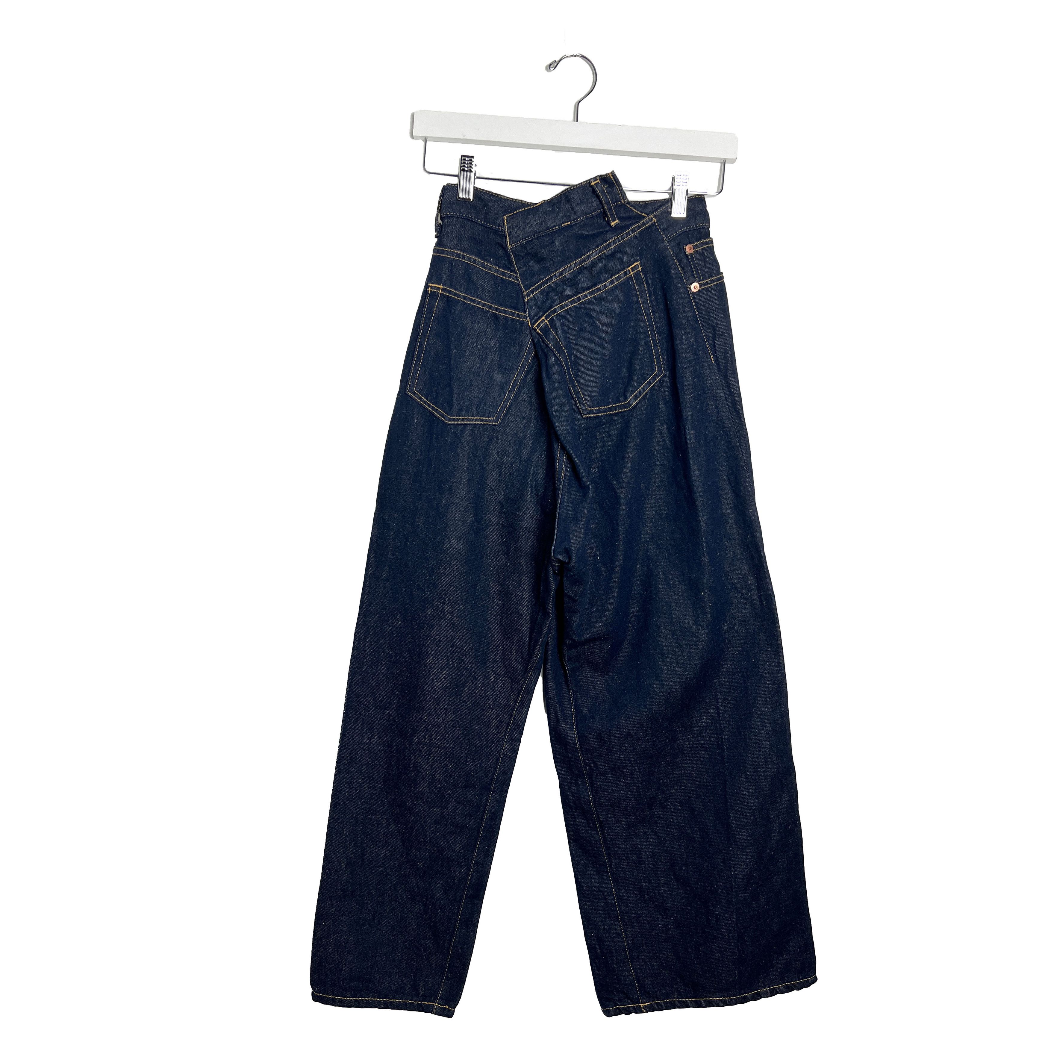Junya Watanabe Comme Des Garçons Reconstruction Asymmetric Crossover Jeans Size 24" / US 00 / IT 34 - 2 Thumbnail