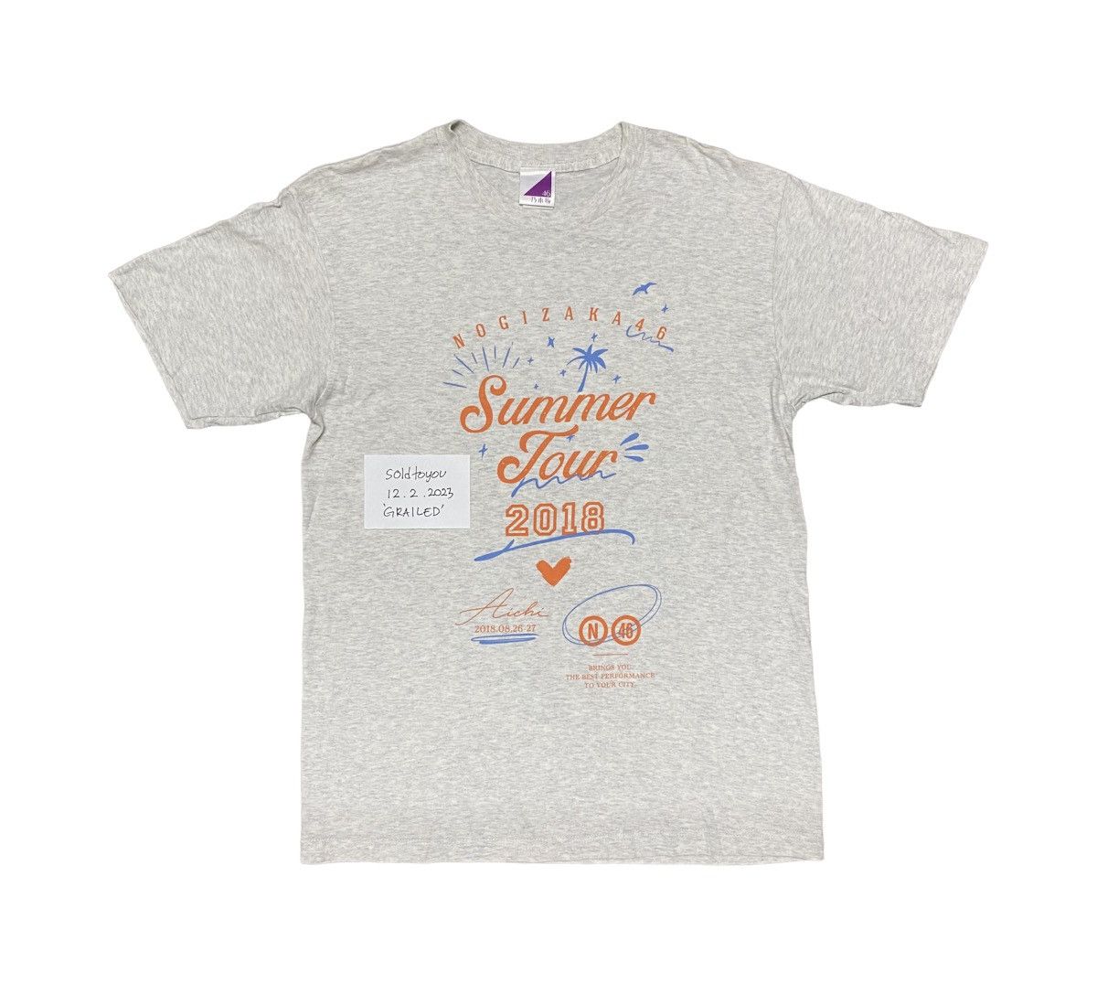 Anime × Band Tees × Japanese Brand Nogisaka 46 2018 Summer Tour Idol Waifu Promo T-Shirt Size US L / EU 52-54 / 3 - 1 Thumbnail