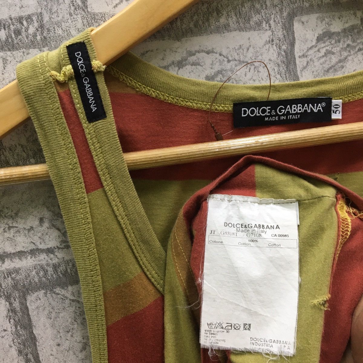 Dolce & Gabbana Dolce And Gabbana D&G Tank Top Shirts Size US S / EU 44-46 / 1 - 4 Thumbnail
