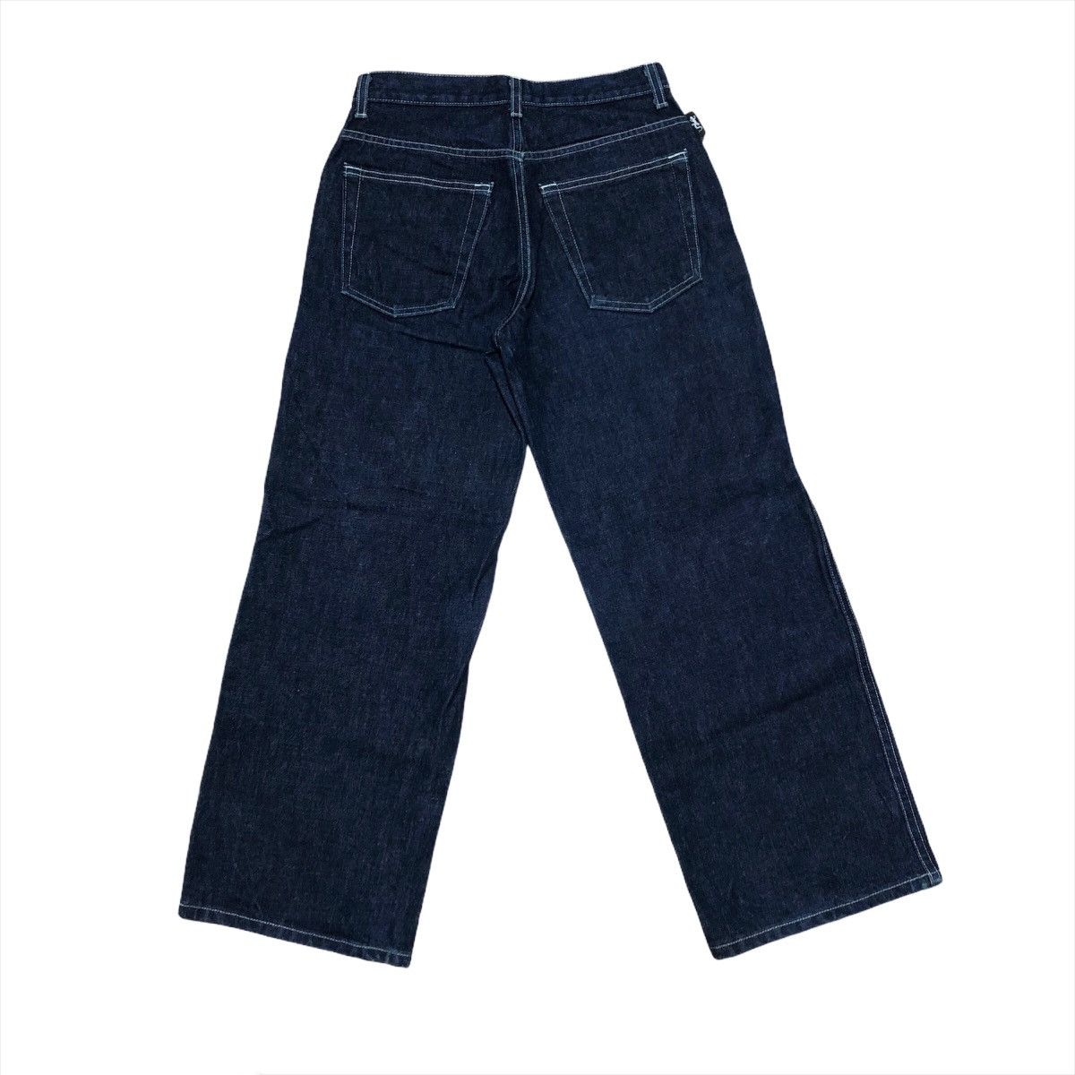 Designer × Vintage × agnes b. Vintage Agnes B. Paris Denim Casual Cropped Pants Design Size US 26 / EU 42 - 6 Thumbnail