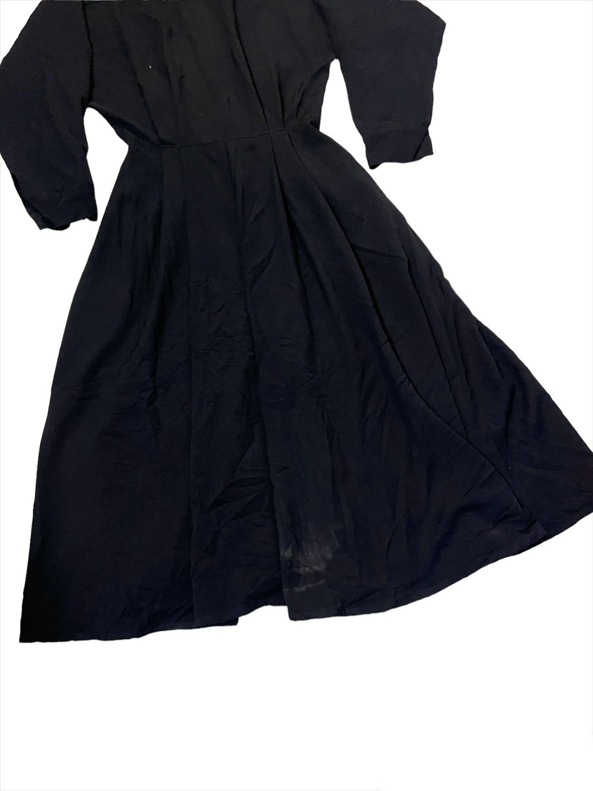 Designer × Norma Kamali × Vintage Vintage Norma Kamali Victorian Style Black Dress Size M / US 6-8 / IT 42-44 - 7 Thumbnail