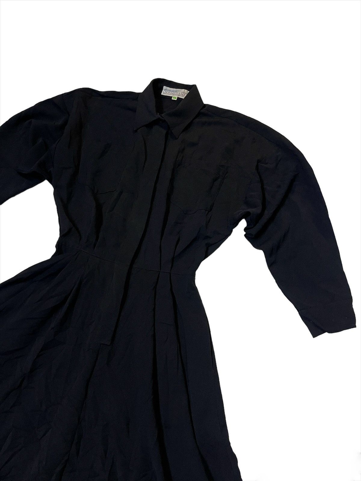 Designer × Norma Kamali × Vintage Vintage Norma Kamali Victorian Style Black Dress Size M / US 6-8 / IT 42-44 - 1 Thumbnail