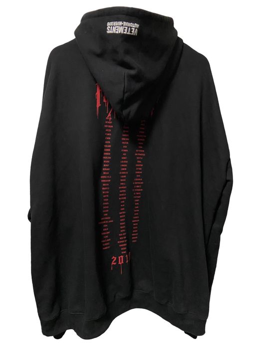 Vetements Vetements metal tour hoodie | Grailed