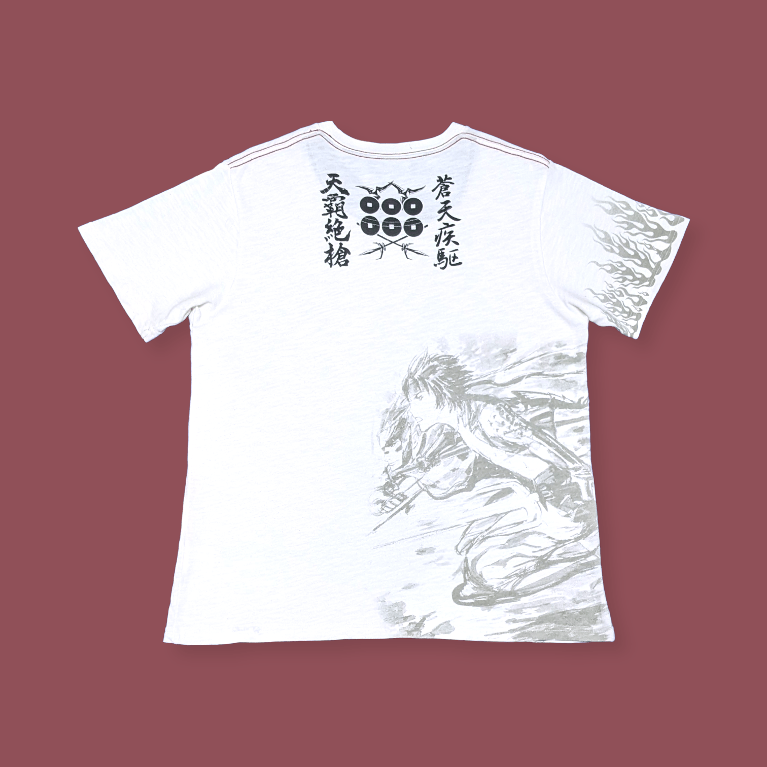 Japanese Brand × Playstation × Vintage Vtg Capcom Sengoku Basara Samurai Anime Game Sukajan T shirt Size US L / EU 52-54 / 3 - 1 Thumbnail