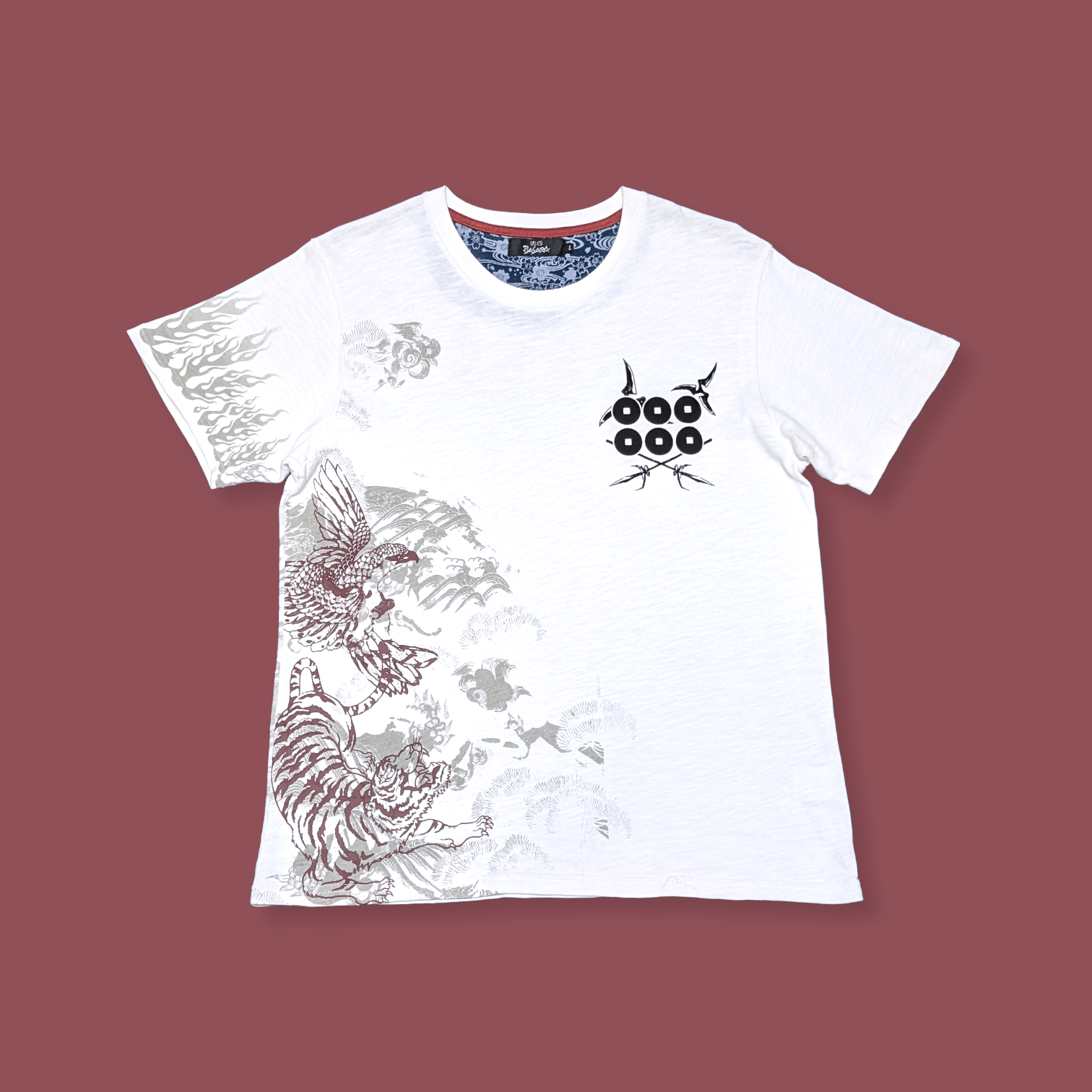 Japanese Brand × Playstation × Vintage Vtg Capcom Sengoku Basara Samurai Anime Game Sukajan T shirt Size US L / EU 52-54 / 3 - 2 Thumbnail