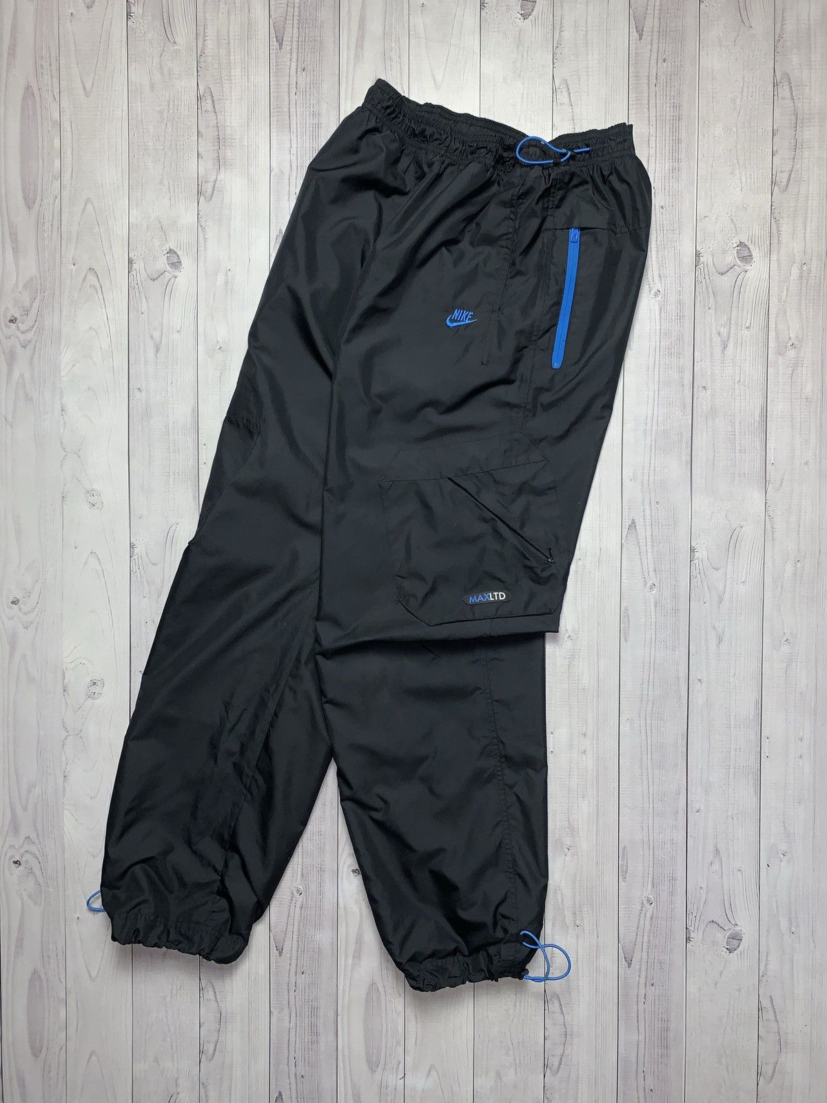 Nike × Vintage Vintage Nike drill pants joggers Y2K pocket size L Size US 34 / EU 50 - 1 Thumbnail