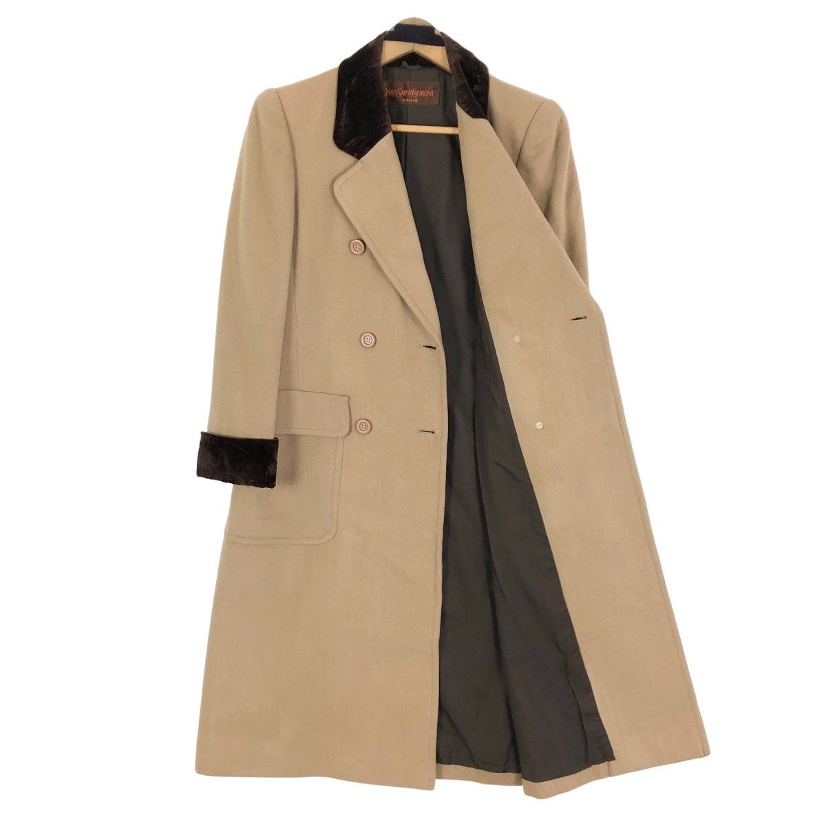 Yves Saint Laurent Vintage 90s Yves Saint Laurent Paris Trench Coat Size S / US 4 / IT 40 - 8 Thumbnail