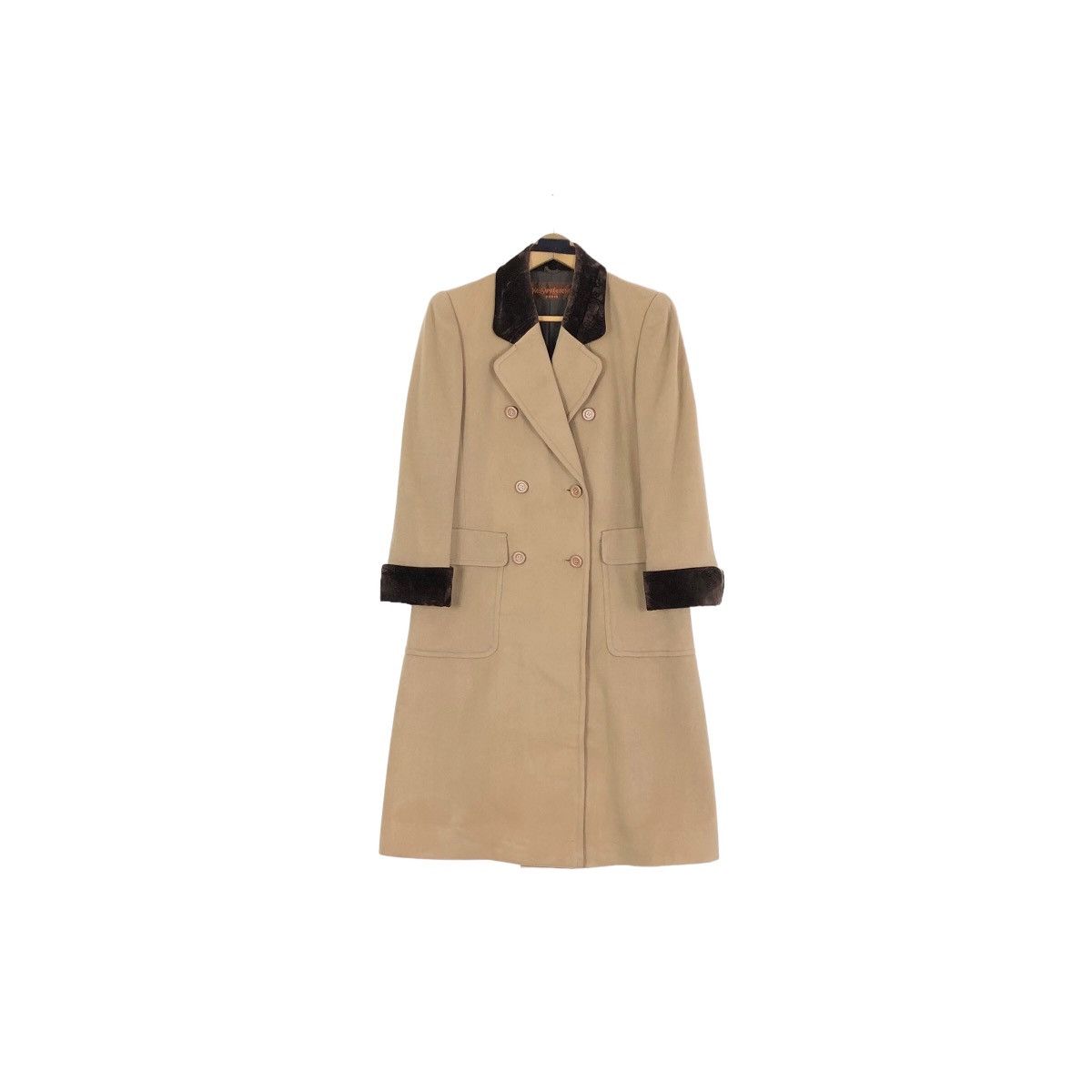 Yves Saint Laurent Vintage 90s Yves Saint Laurent Paris Trench Coat Size S / US 4 / IT 40 - 6 Thumbnail