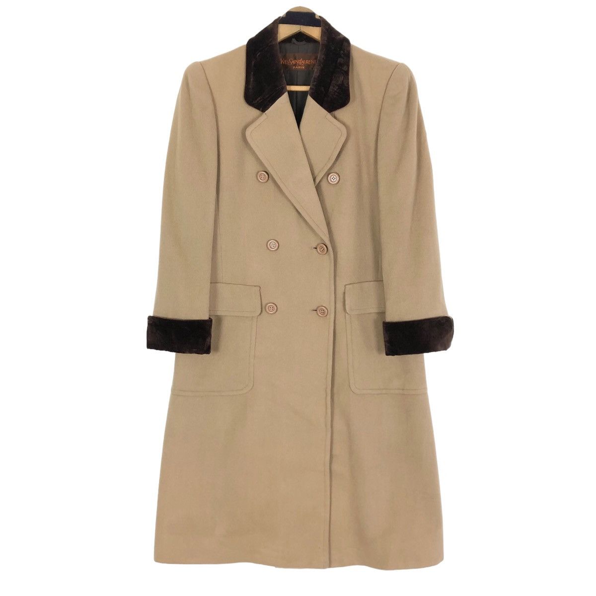 Yves Saint Laurent Vintage 90s Yves Saint Laurent Paris Trench Coat Size S / US 4 / IT 40 - 5 Thumbnail