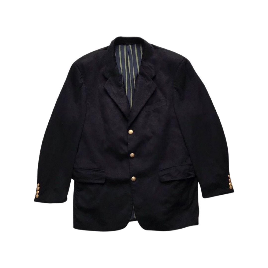 Rene Lezard black 100% cashmere blazer