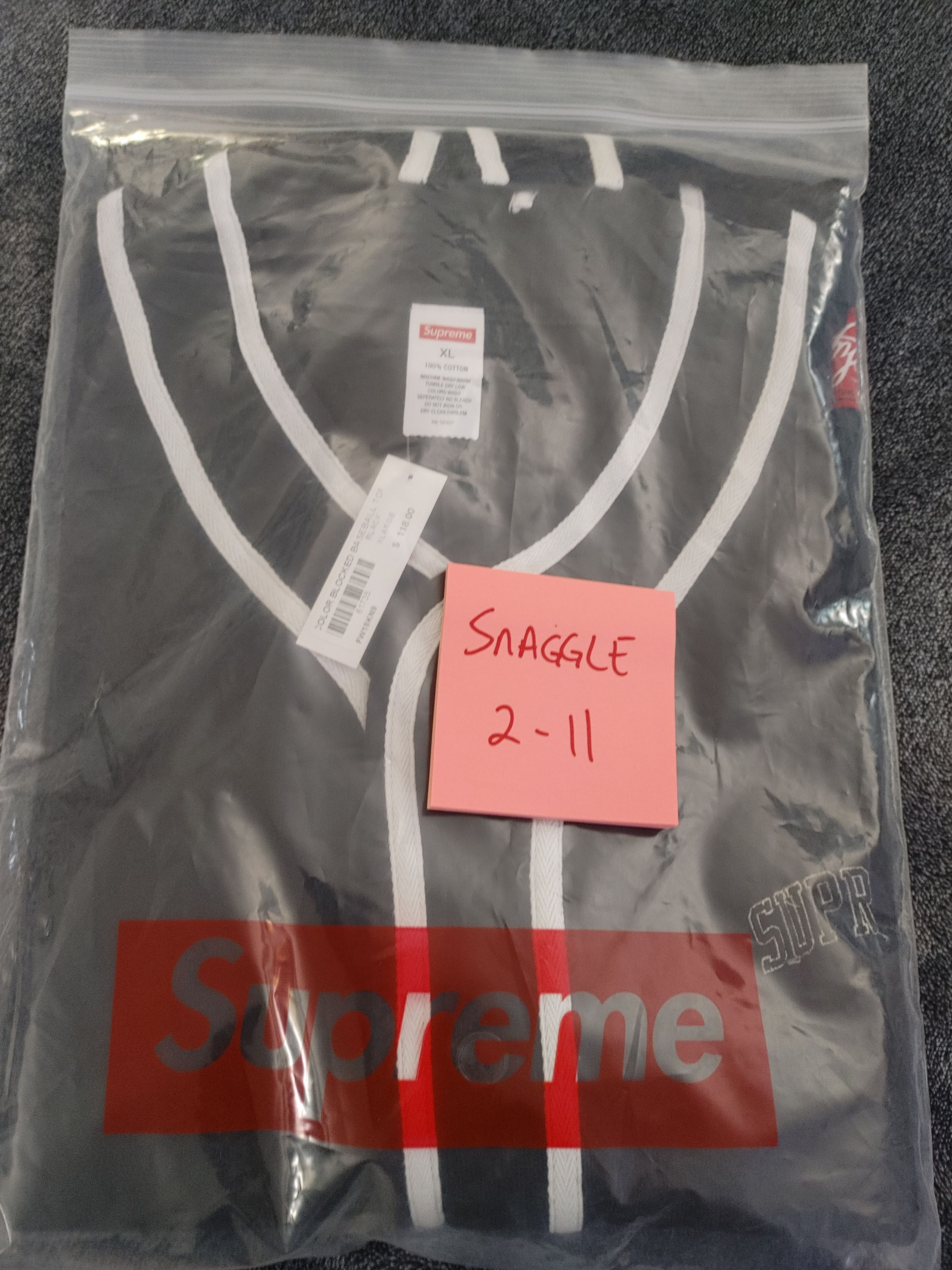 Supreme Supreme Color Blocked Baseball Top (XL) Size US XL / EU 56 / 4 - 6 Thumbnail
