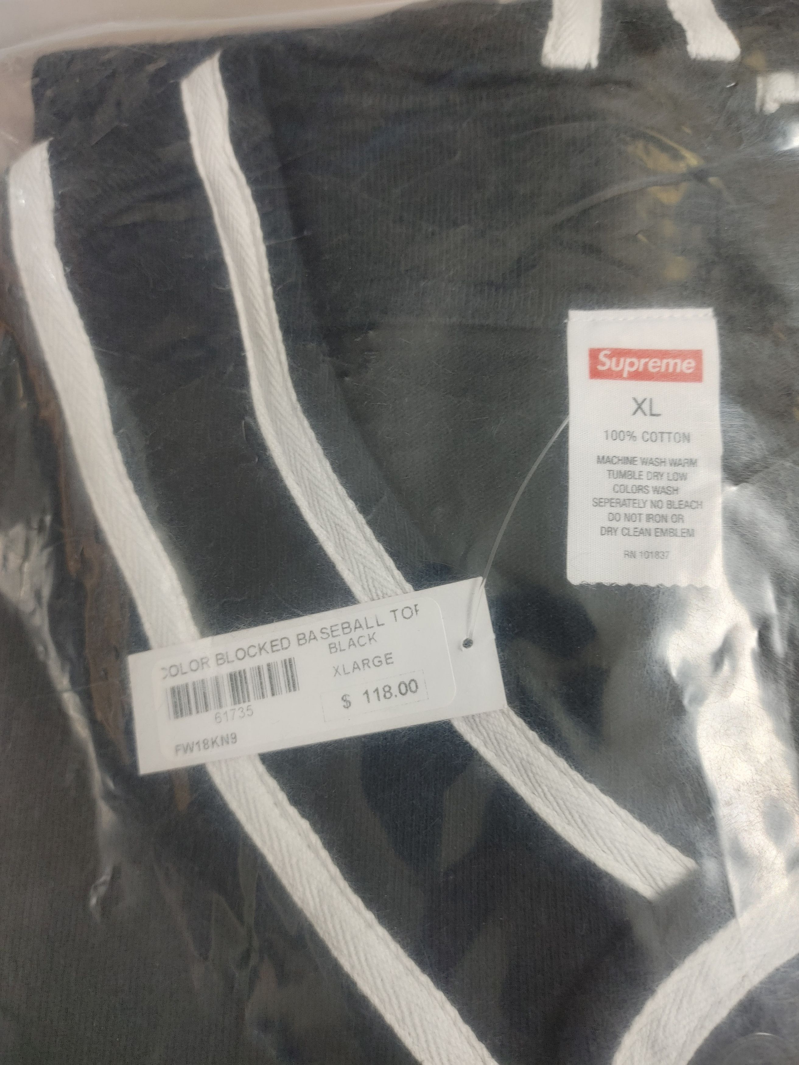 Supreme Supreme Color Blocked Baseball Top (XL) Size US XL / EU 56 / 4 - 3 Thumbnail