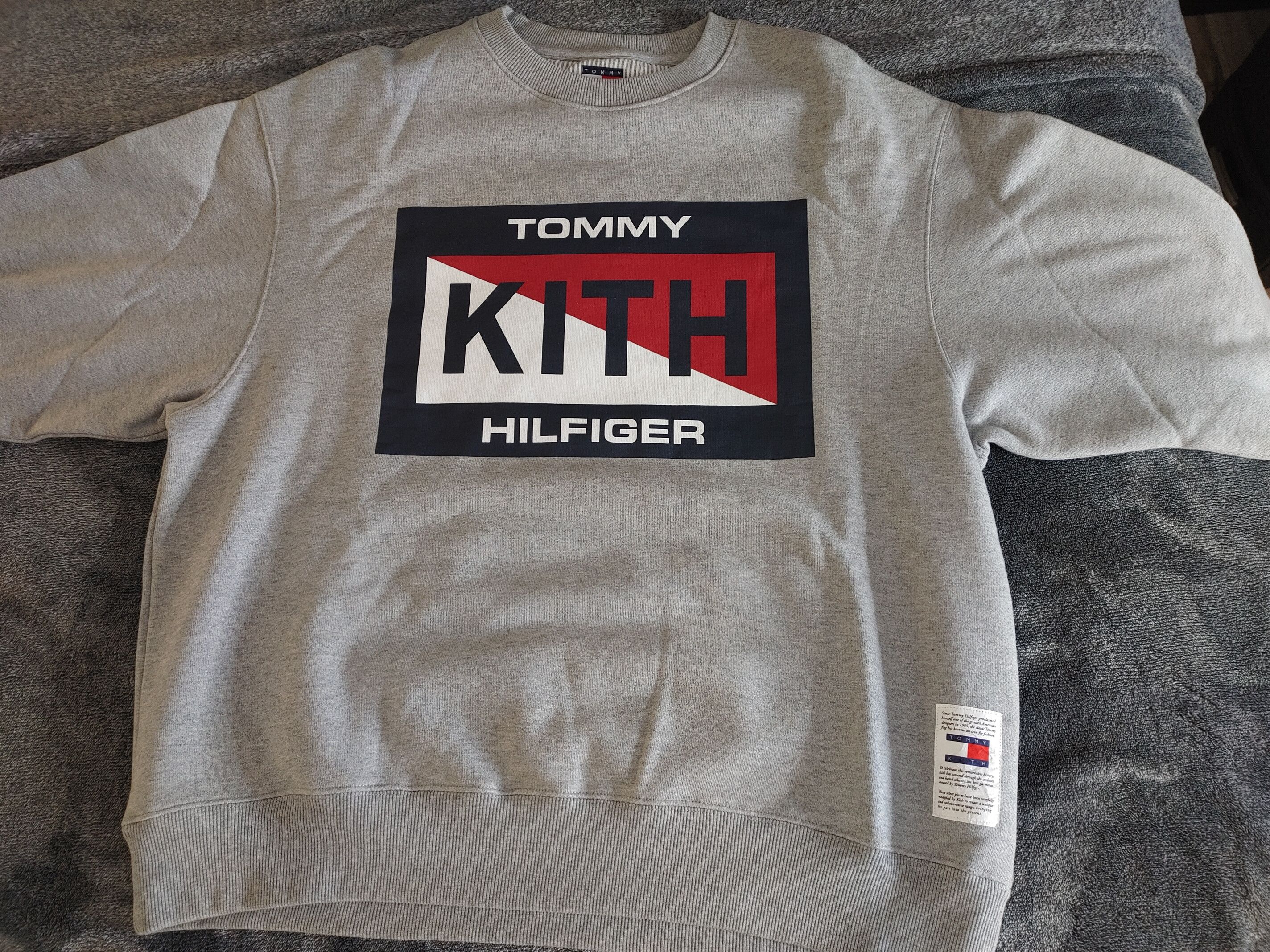 Kith × Tommy Hilfiger Kith x Tommy Hilfiger Slash Logo Crewneck Size US L / EU 52-54 / 3 - 4 Thumbnail