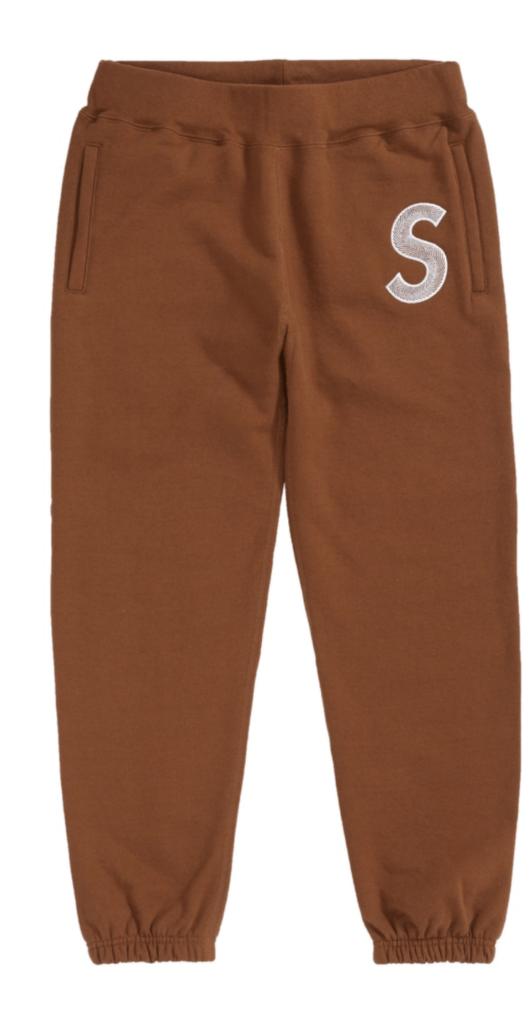 Supreme S Logo Sweatpants Brown (L)