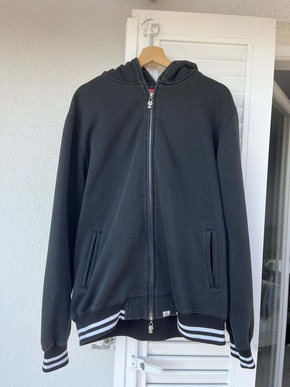 Vintage camo zip up hoodie main image 1