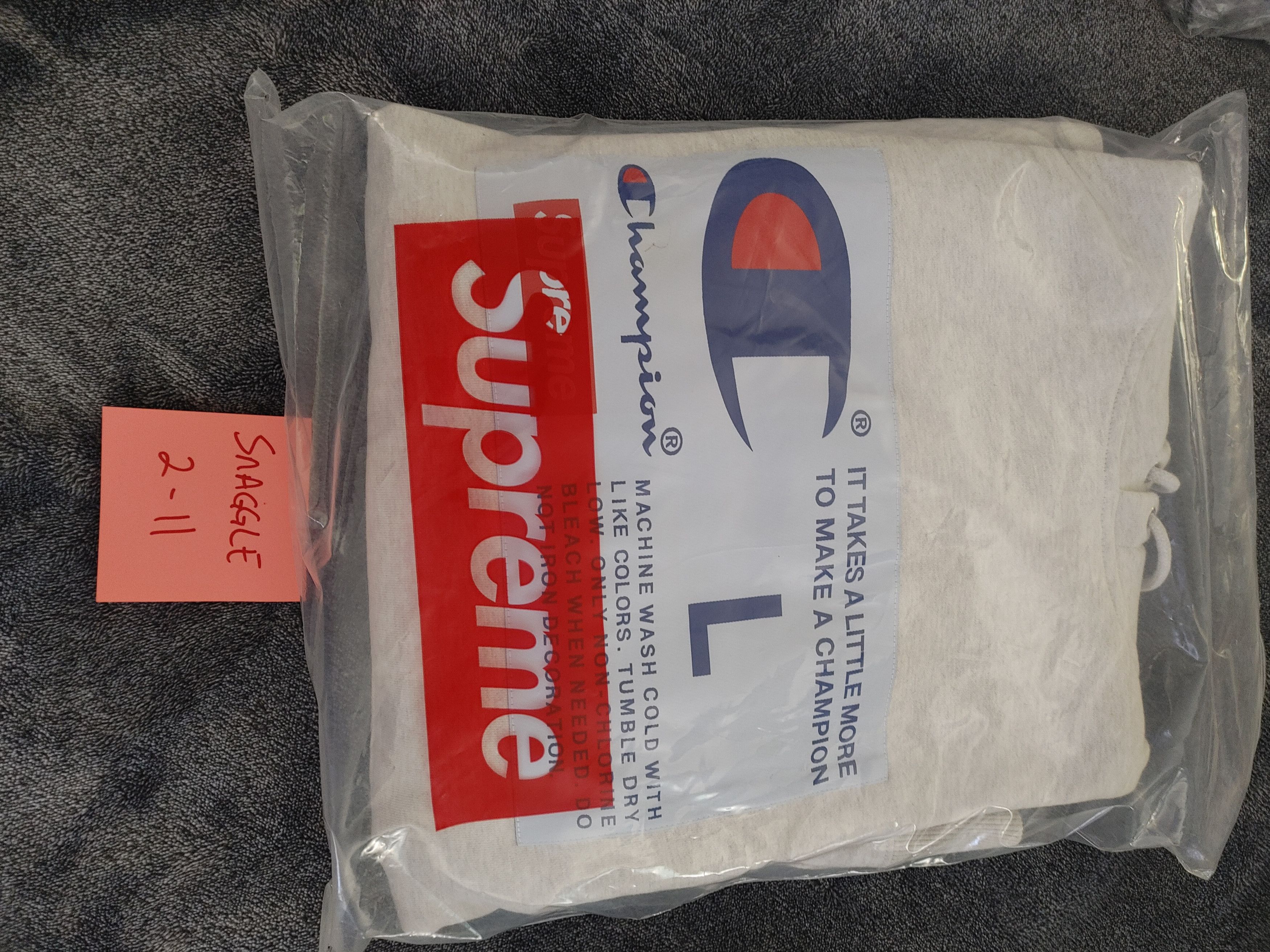 Supreme Supreme Champion Label Hooded Sweatshirt Size US L / EU 52-54 / 3 - 9 Thumbnail