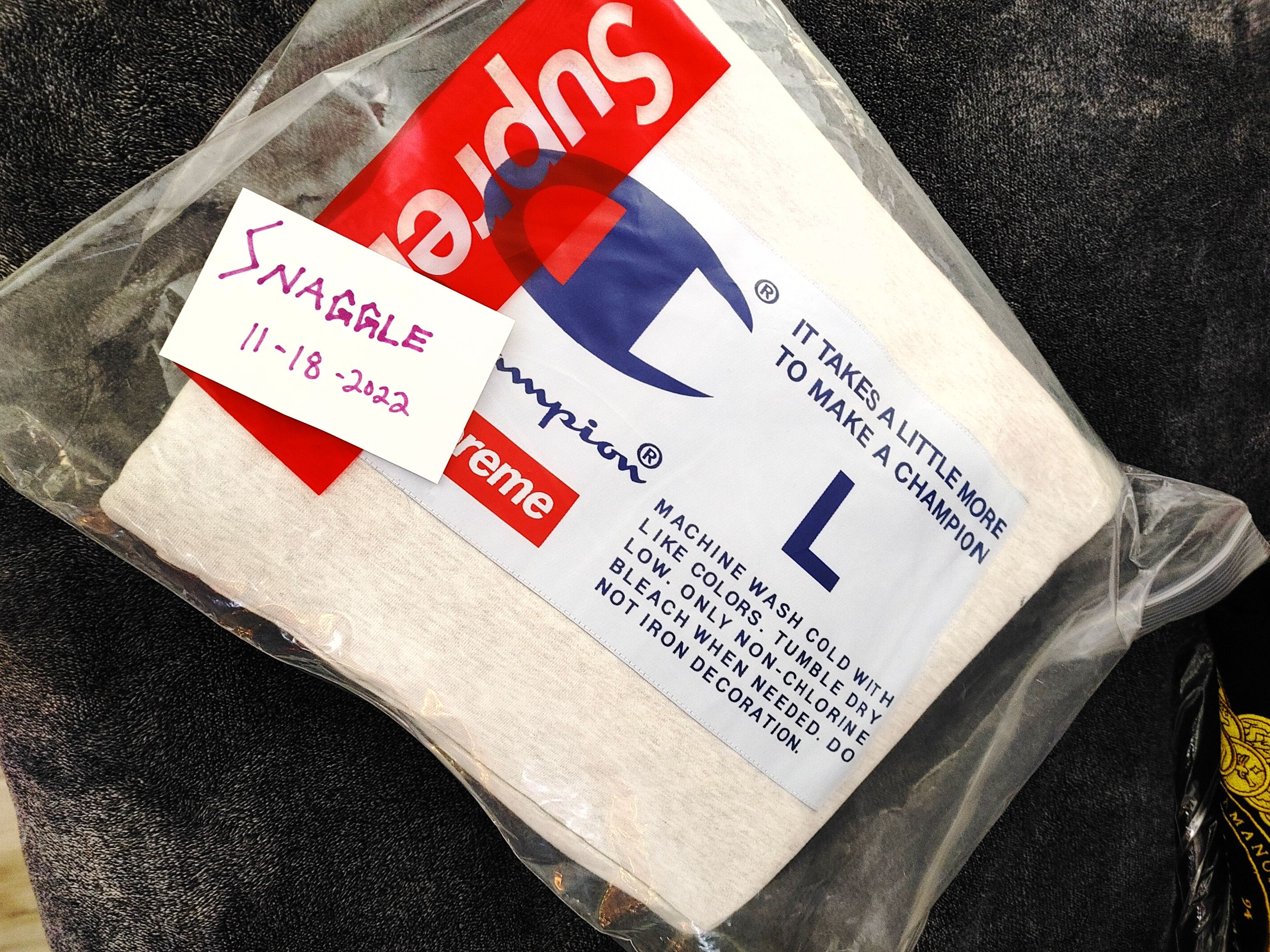 Supreme Supreme Champion Label Hooded Sweatshirt Size US L / EU 52-54 / 3 - 5 Thumbnail