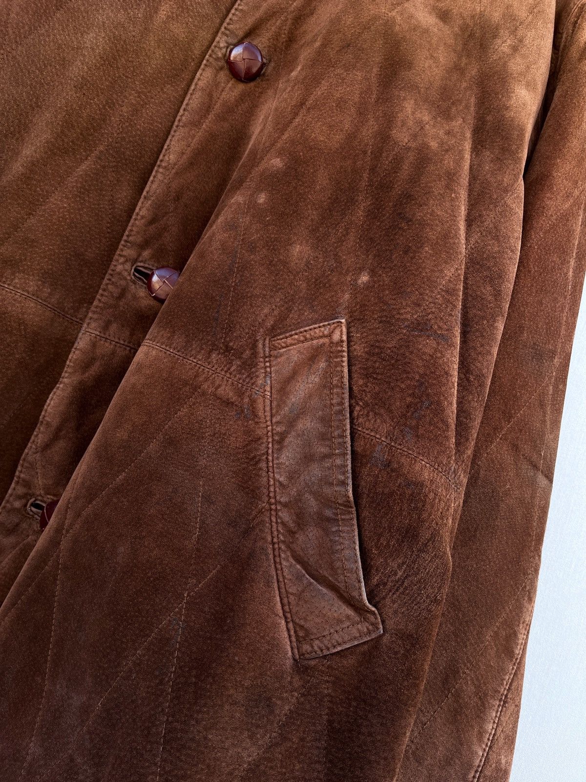 Burberry 🔥 Rare VTG BURBERRY Suede Leather Jacket NOVA CHECK Size US M / EU 48-50 / 2 - 14 Thumbnail