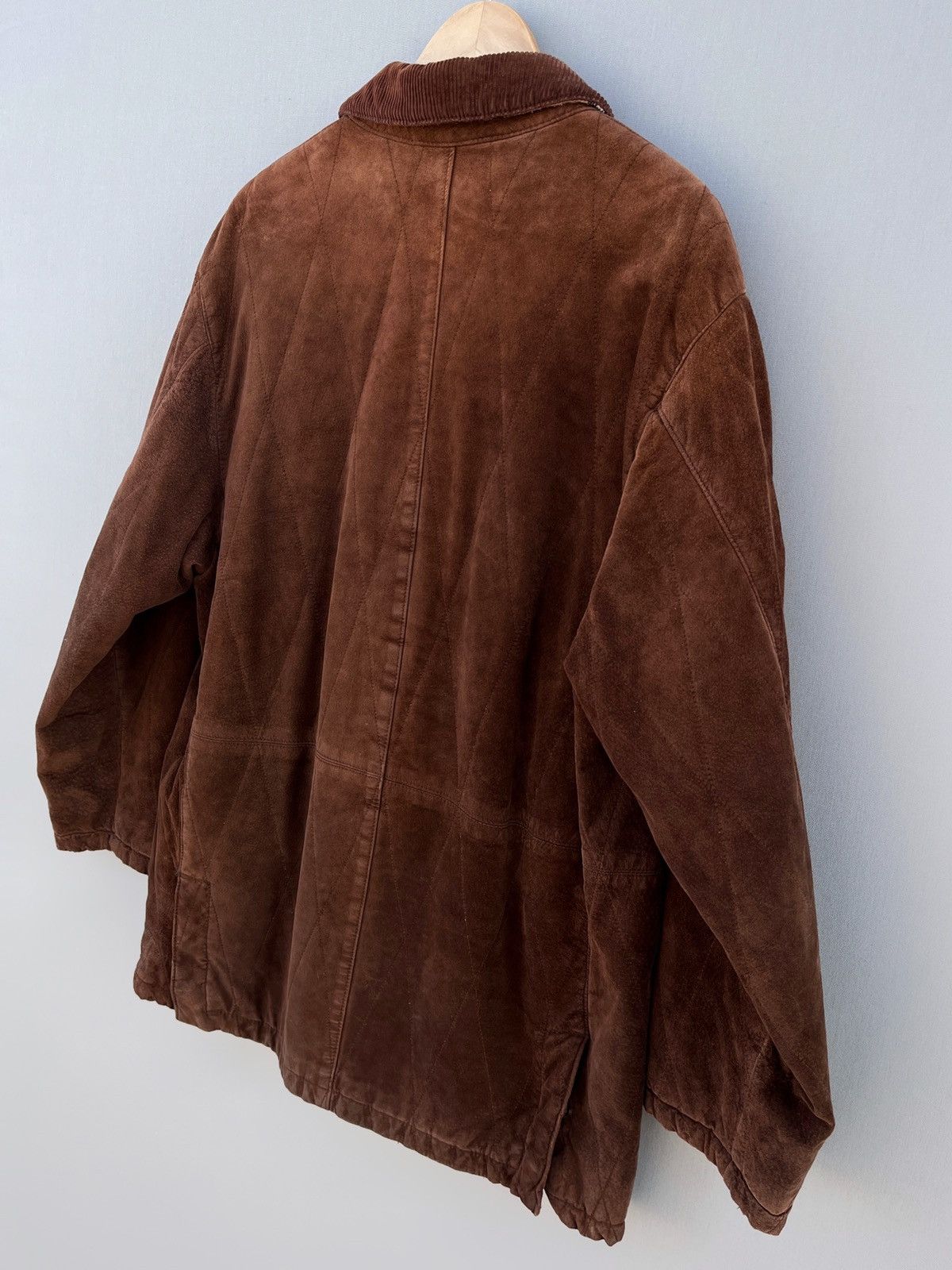 Burberry 🔥 Rare VTG BURBERRY Suede Leather Jacket NOVA CHECK Size US M / EU 48-50 / 2 - 11 Thumbnail