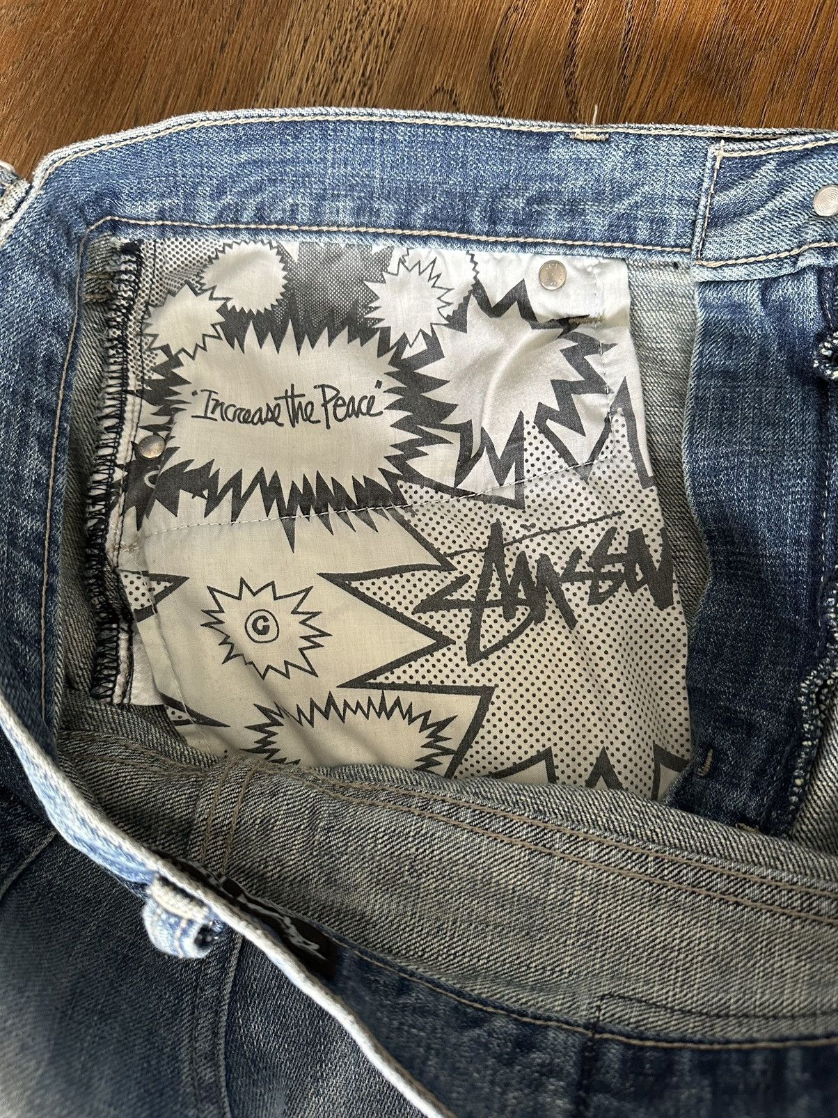 Stussy Stussy Vintage Floral Denim Size US 36 / EU 52 - 12 Thumbnail
