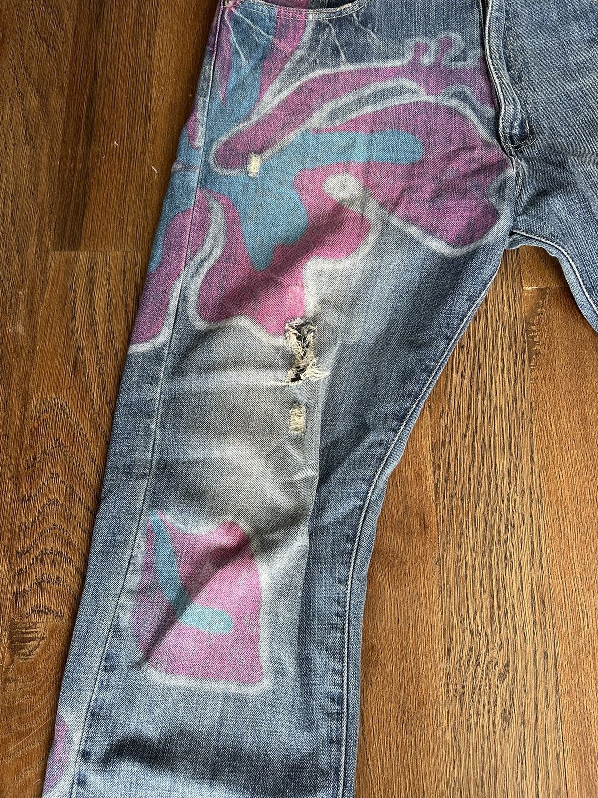 Stussy Stussy Vintage Floral Denim Size US 36 / EU 52 - 2 Thumbnail