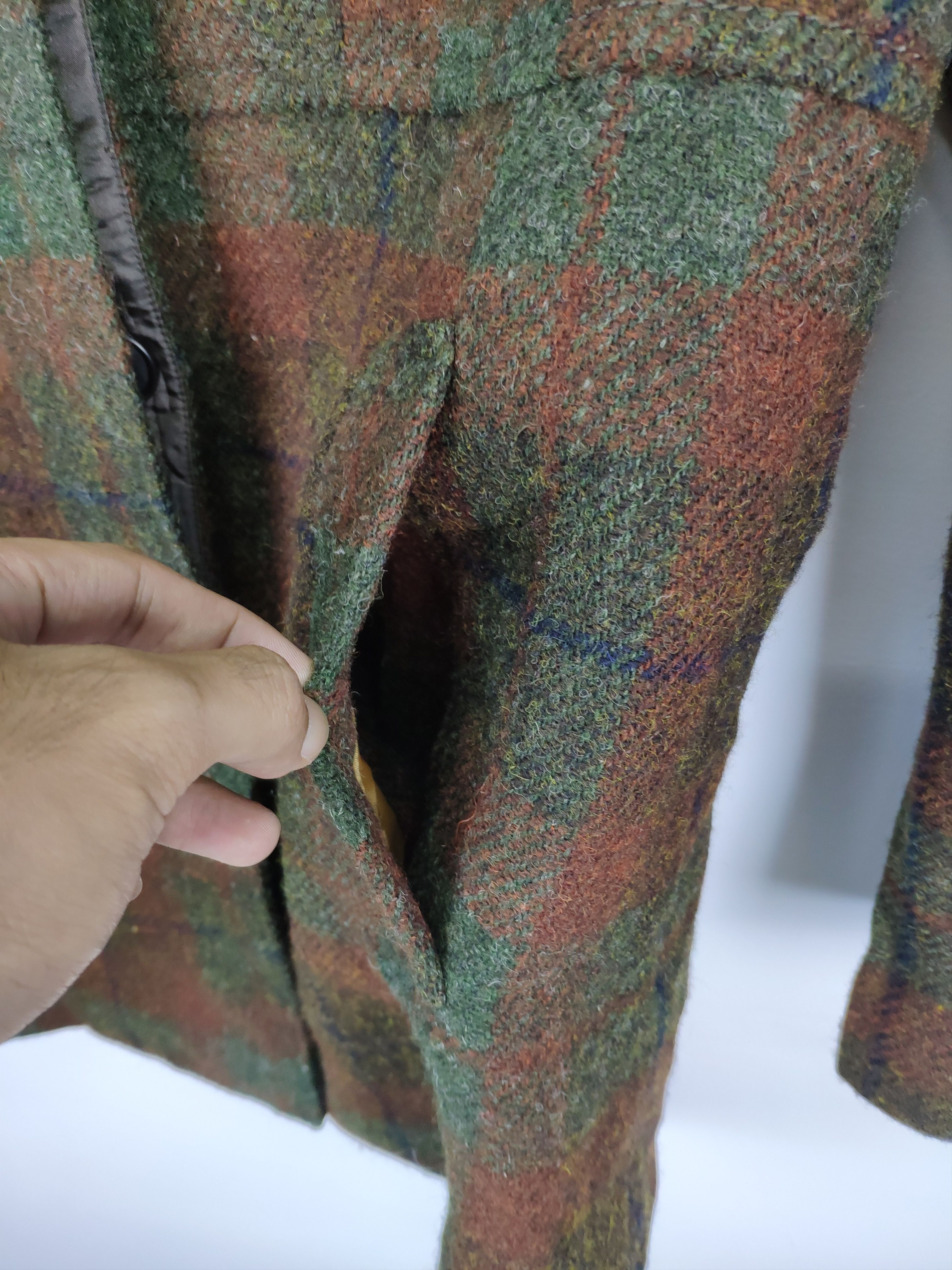 Japanese Brand × Vintage Vintage 2000s Wool Hooded Jacket Checkered Size M / US 6-8 / IT 42-44 - 10 Thumbnail