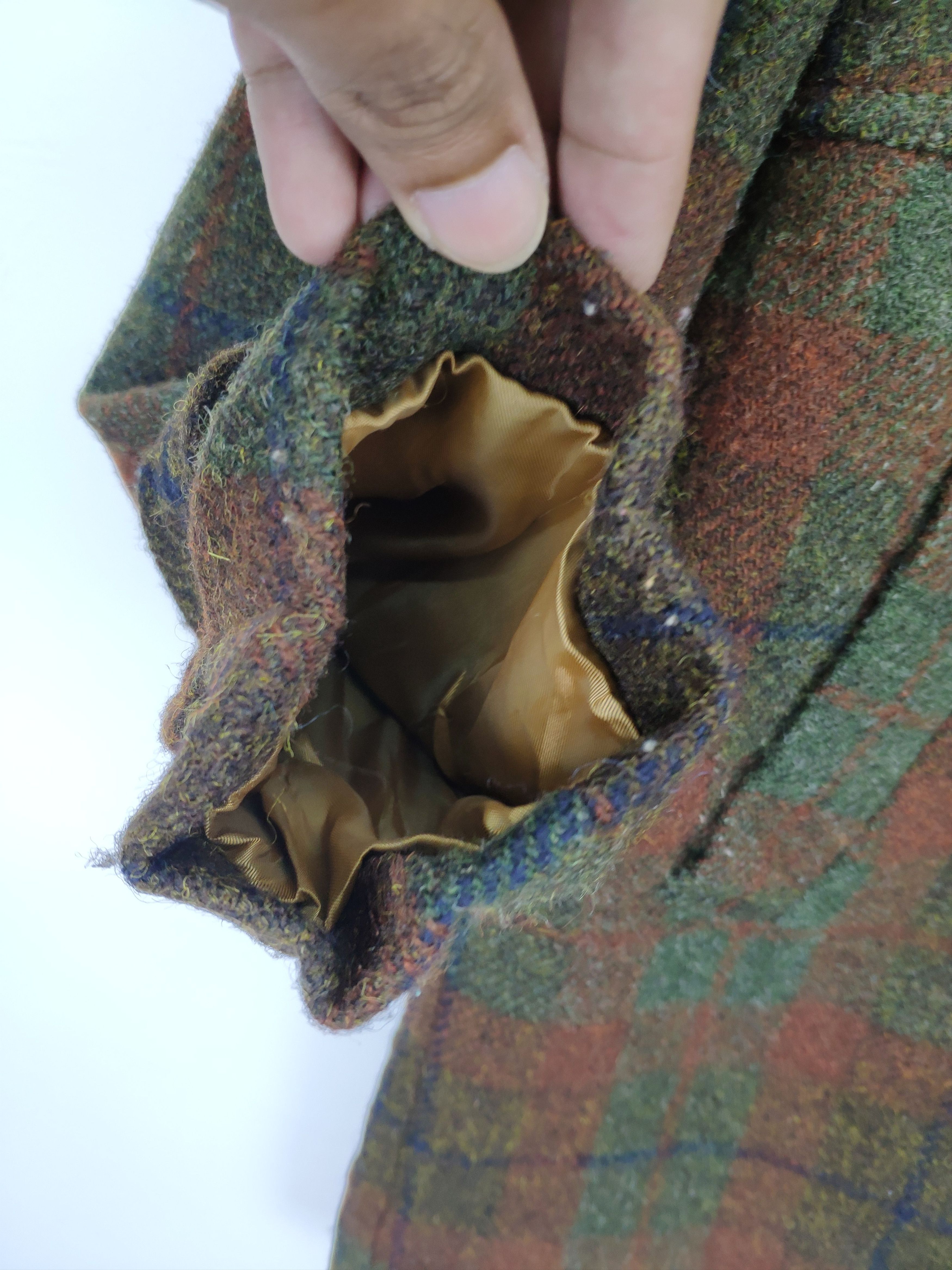 Japanese Brand × Vintage Vintage 2000s Wool Hooded Jacket Checkered Size M / US 6-8 / IT 42-44 - 6 Thumbnail