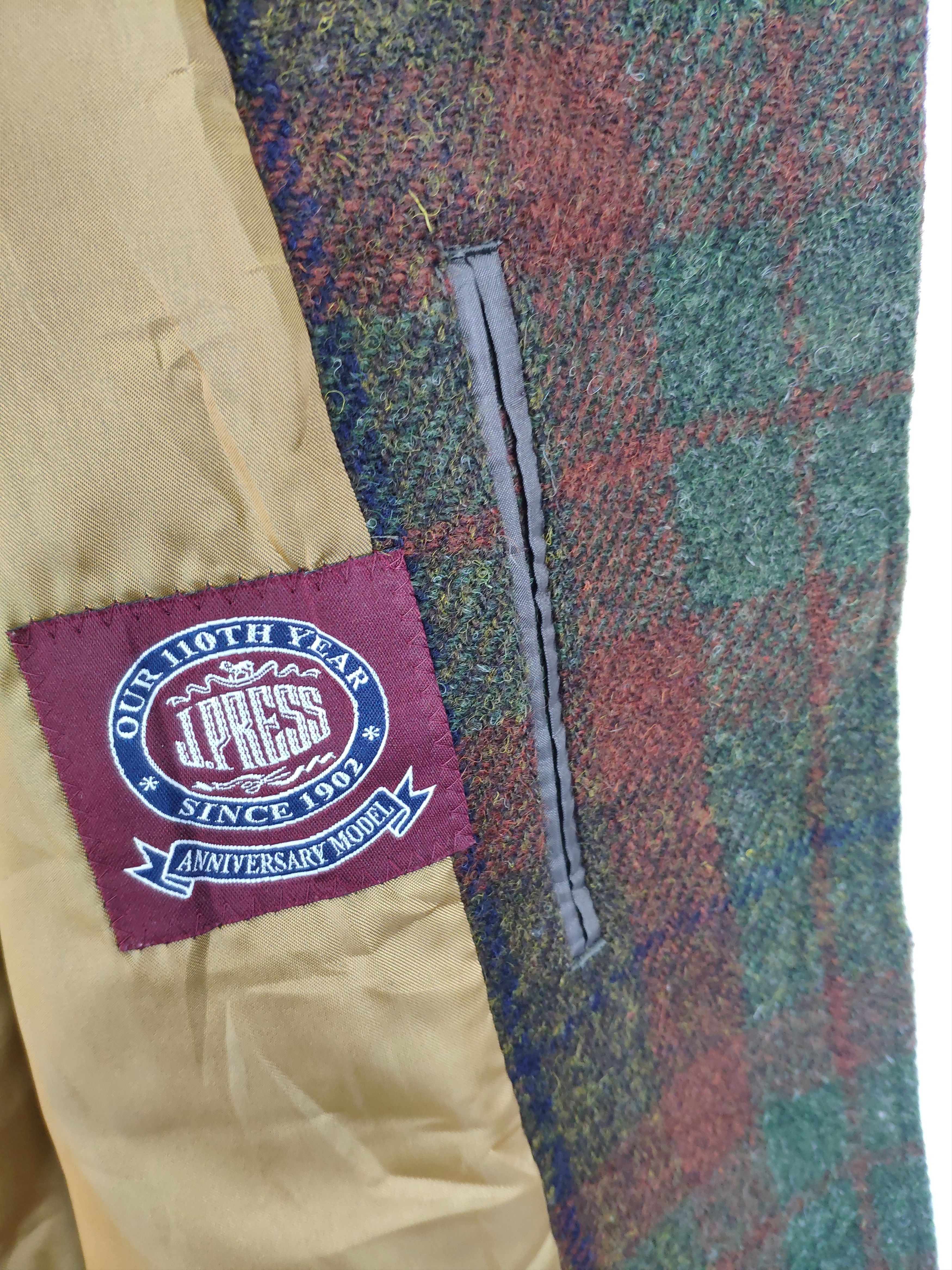 Japanese Brand × Vintage Vintage 2000s Wool Hooded Jacket Checkered Size M / US 6-8 / IT 42-44 - 15 Thumbnail