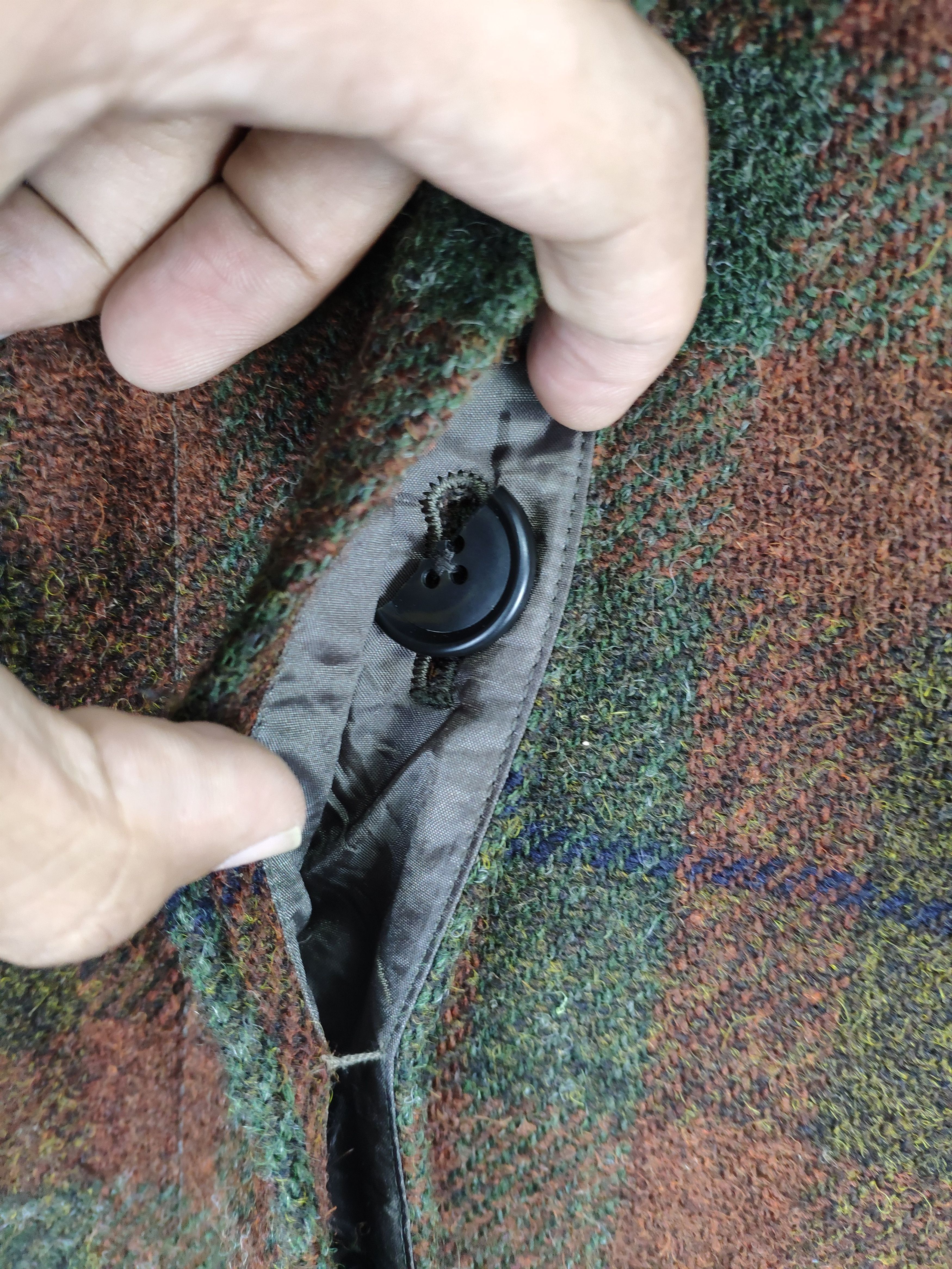 Japanese Brand × Vintage Vintage 2000s Wool Hooded Jacket Checkered Size M / US 6-8 / IT 42-44 - 9 Thumbnail