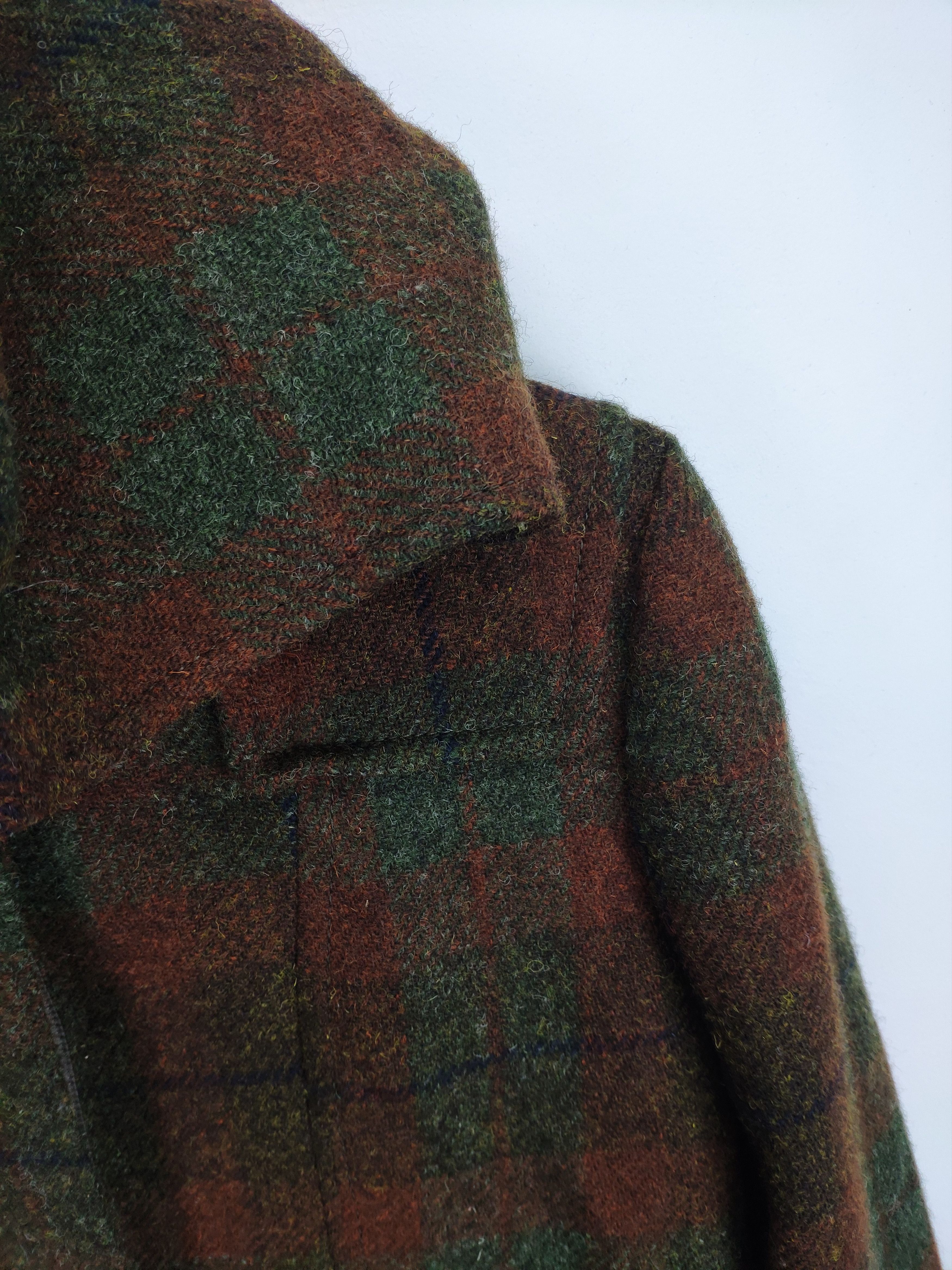 Japanese Brand × Vintage Vintage 2000s Wool Hooded Jacket Checkered Size M / US 6-8 / IT 42-44 - 12 Thumbnail