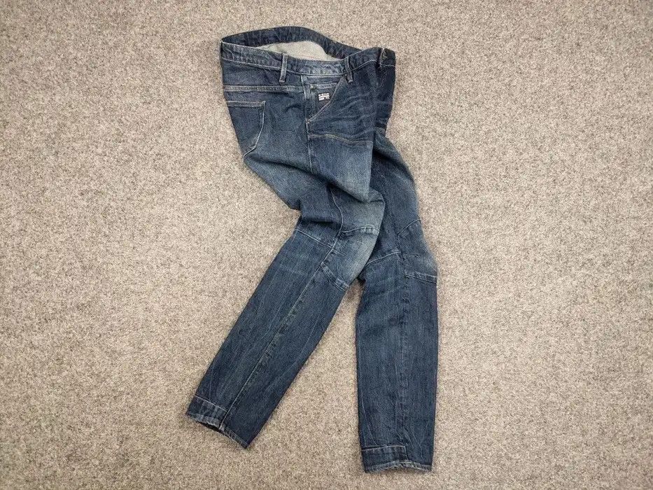 G-Star Vintage G Star Raw 5620 Mid Skinny Denim Blue Jeans Size 31" - 7 Thumbnail