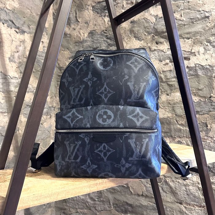 Louis Vuitton Black and Blue Monogram Pastel Discovery Backpack