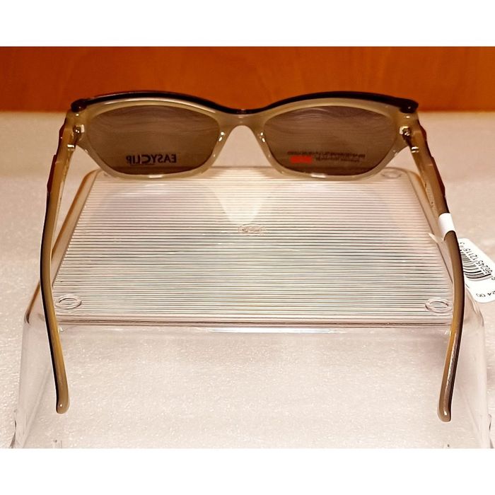 Walmart EasyClip Polarized Rx’able Glitter Gold & Brown Eyeglasses