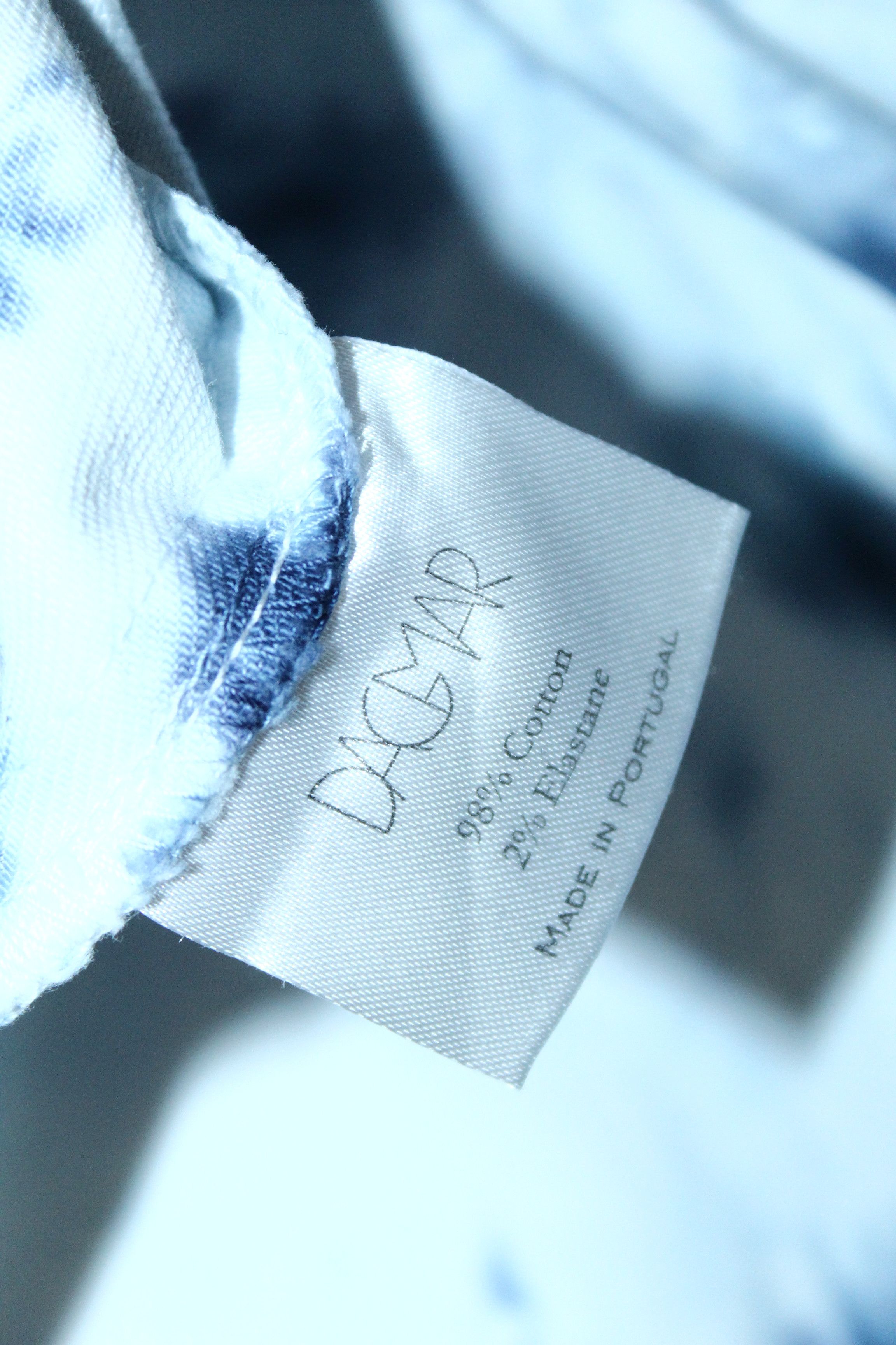 Dagmar House of Dagmar Slim Fit Bleached Denim Jeans Size US 32 / EU 48 - 10 Thumbnail