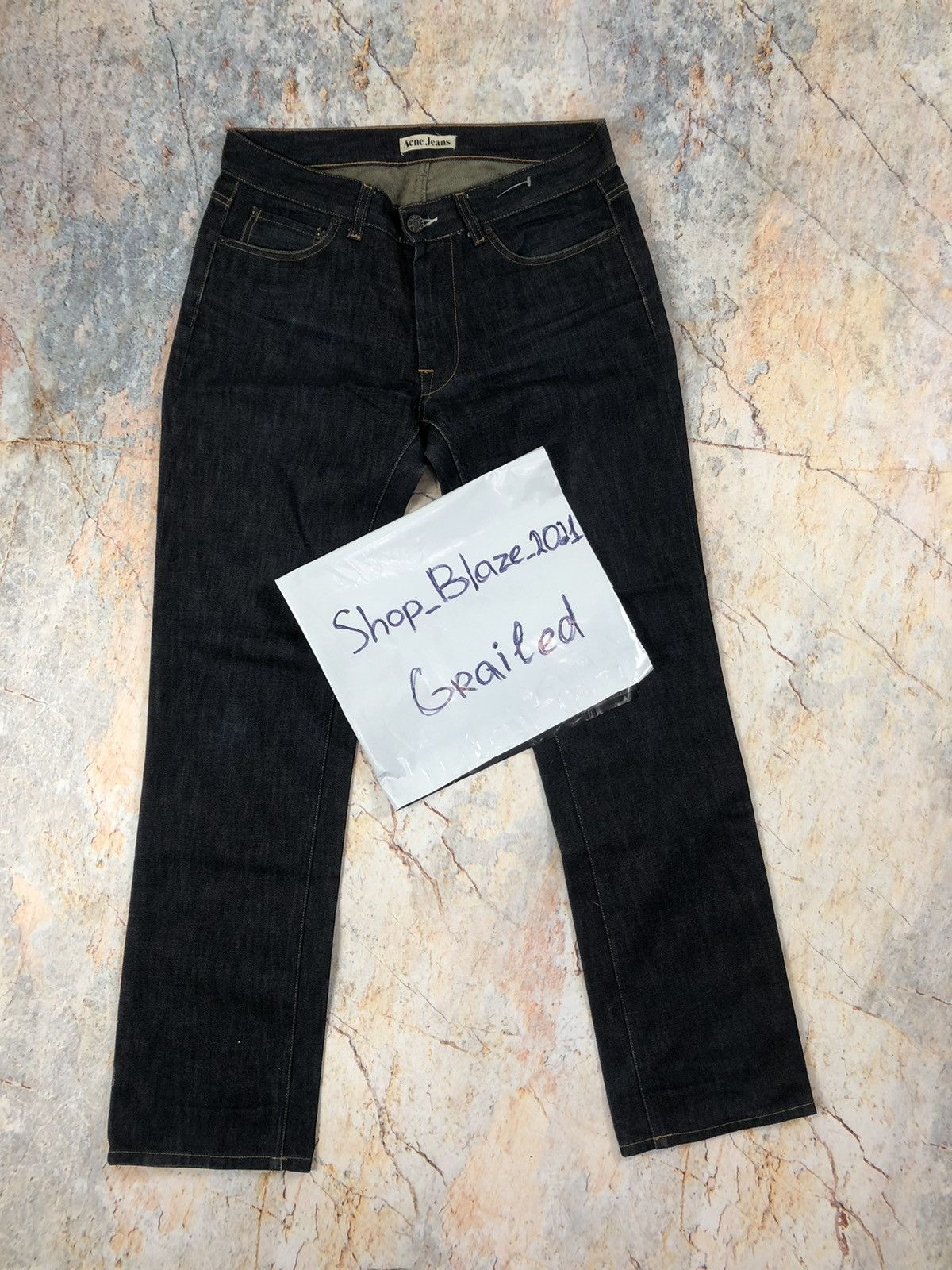 Acne Studios Acne studios navy denim pants Size US 32 / EU 48 - 2 Thumbnail