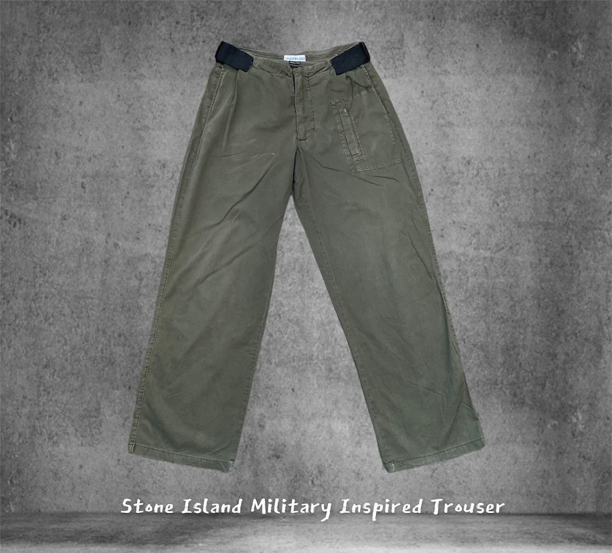 Designer × Stone Island × Vintage Stone Island Vintage Military Inspired Trousser Size US 32 / EU 48 - 1 Thumbnail