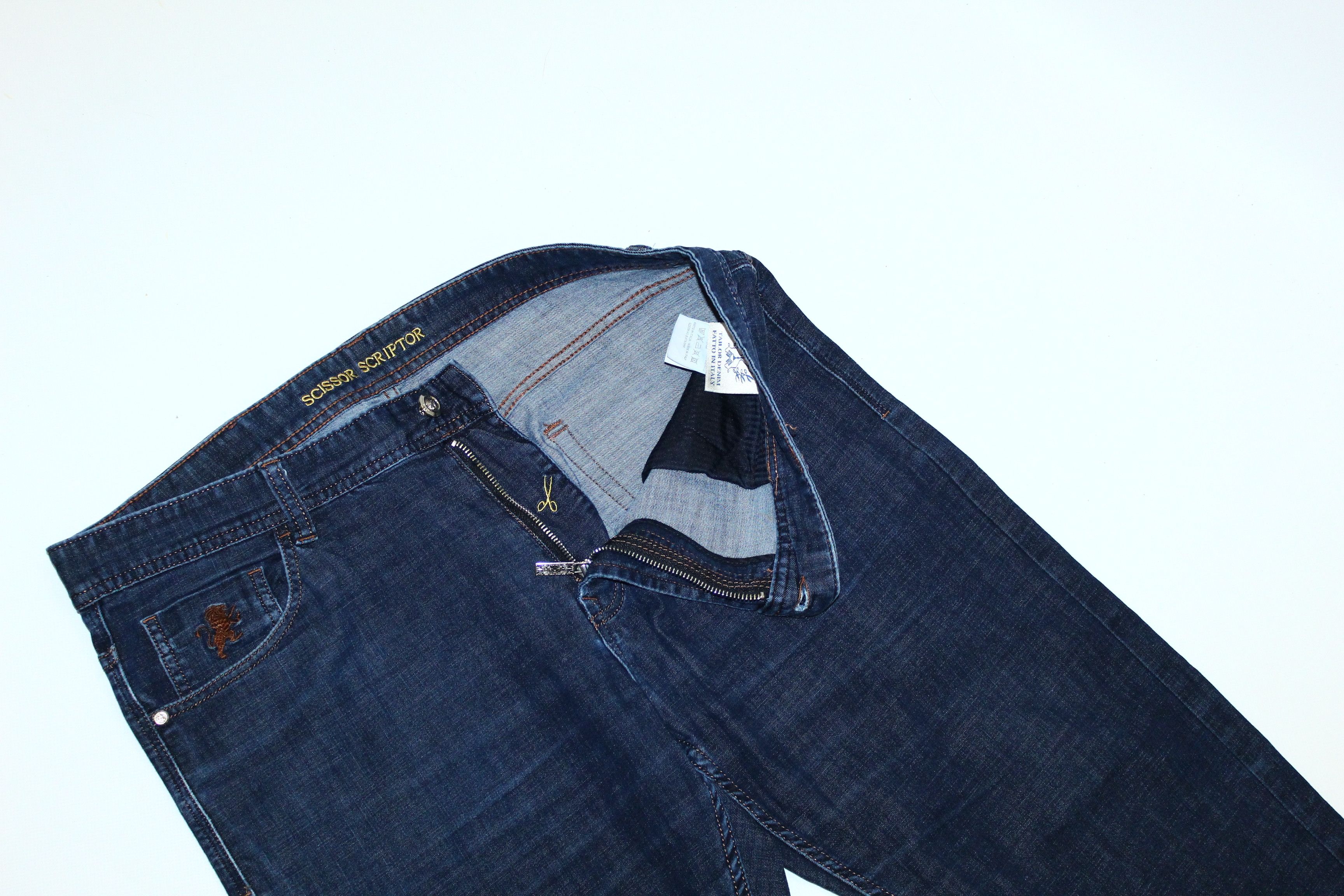 Ermenegildo Zegna Scissor Scriptor Gold Edition Cesare Straight Pants Size US 38 / EU 54 - 3 Thumbnail