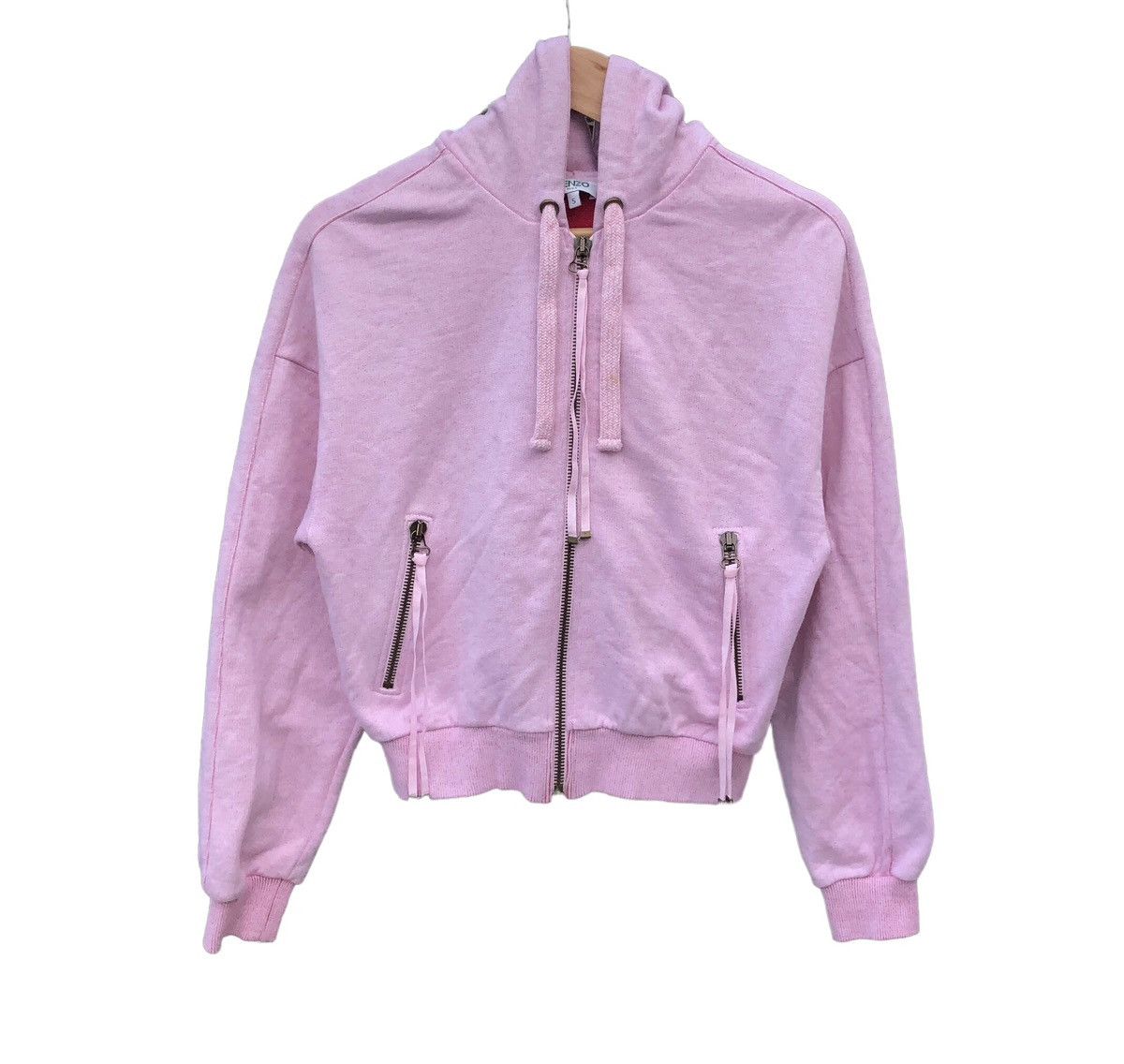 Kenzo Kenzo Big Logo Cropped Hoodie Size US XS / EU 42 / 0 - 6 Thumbnail