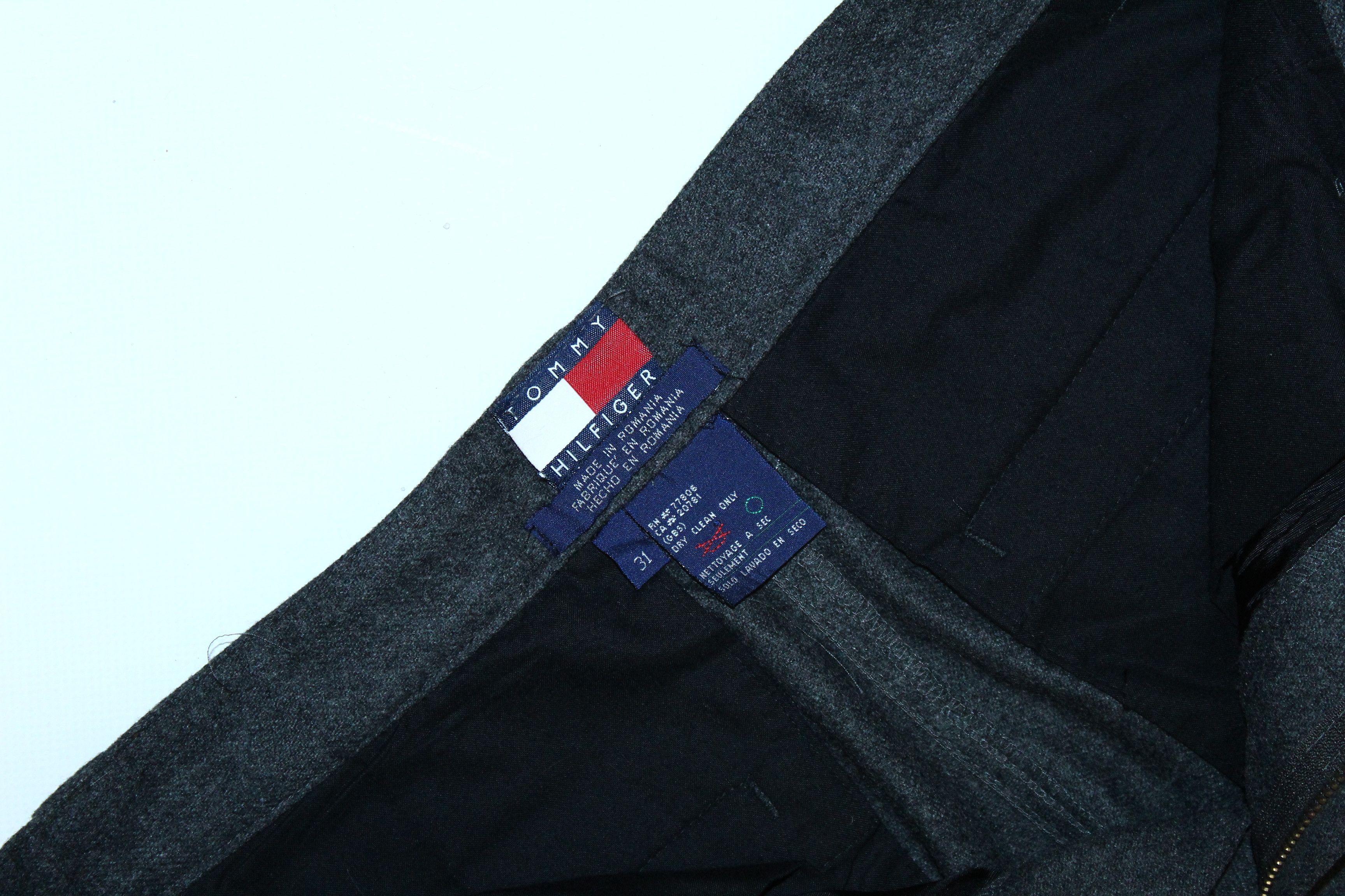 Seditionaries Rare VTG🔥 Tommy Hilfiger Brushed Wool Parachute Cargo Pants Size US 31 - 6 Thumbnail