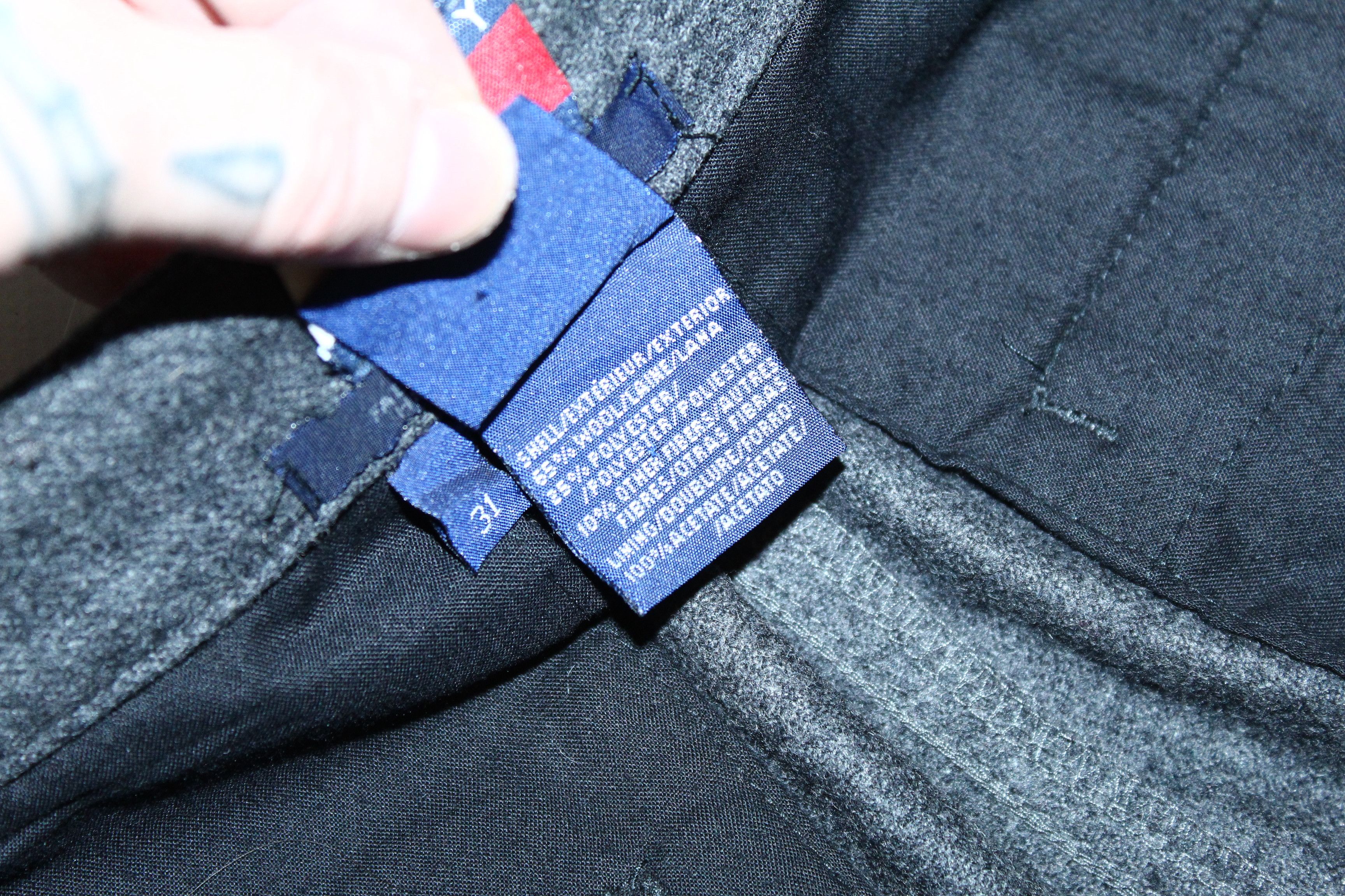 Seditionaries Rare VTG🔥 Tommy Hilfiger Brushed Wool Parachute Cargo Pants Size US 31 - 7 Thumbnail