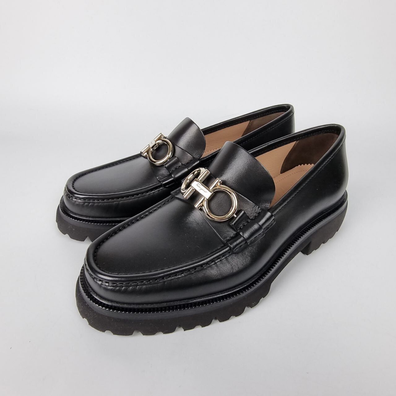 Salvatore Ferragamo Salvatore Ferragamo Bleecker Two Tone Black Loafers ...