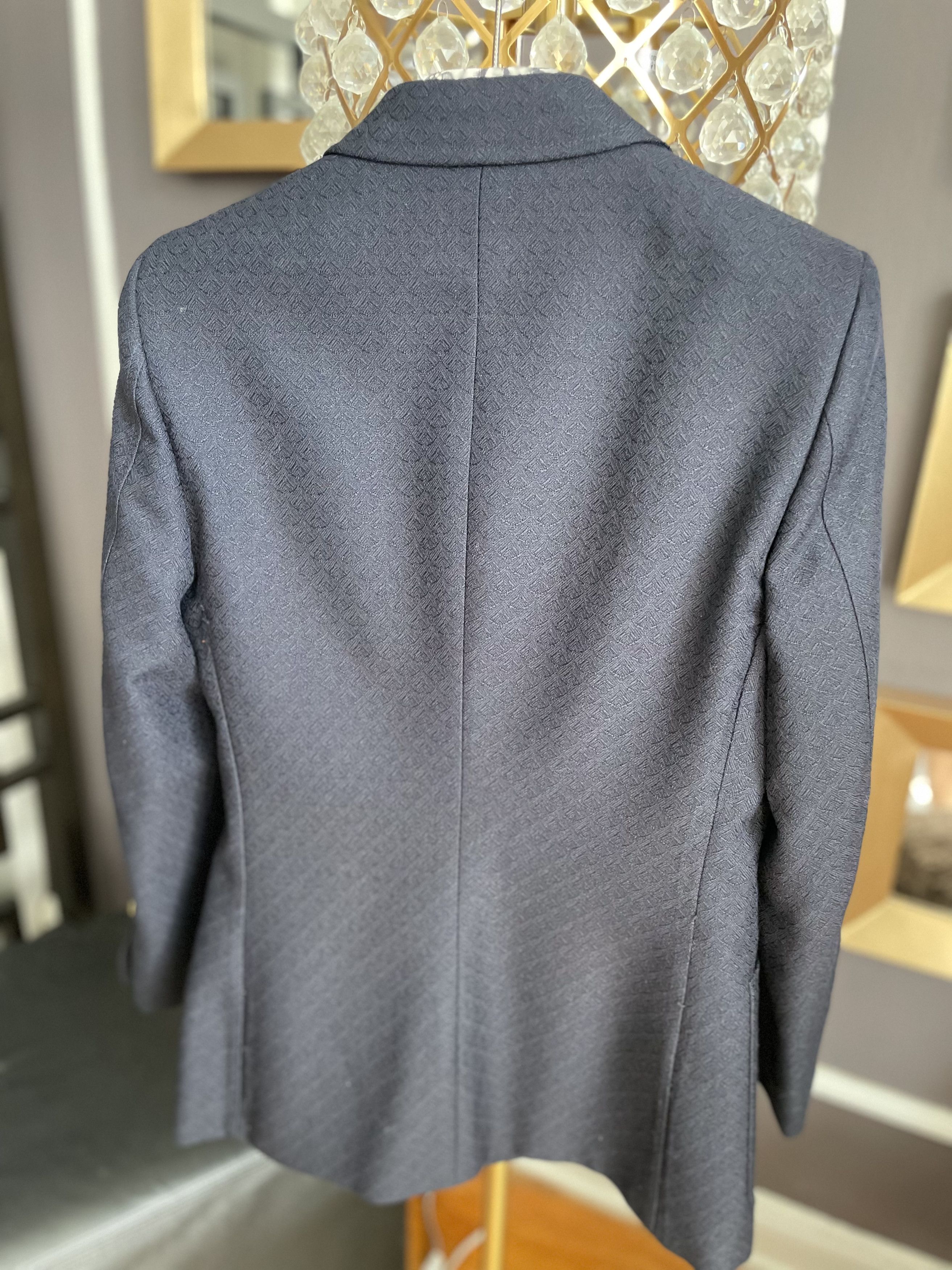 Gucci Gucci Navy Blue Texturized Double Breasted Blazer SS2020 Size 44R - 11 Thumbnail