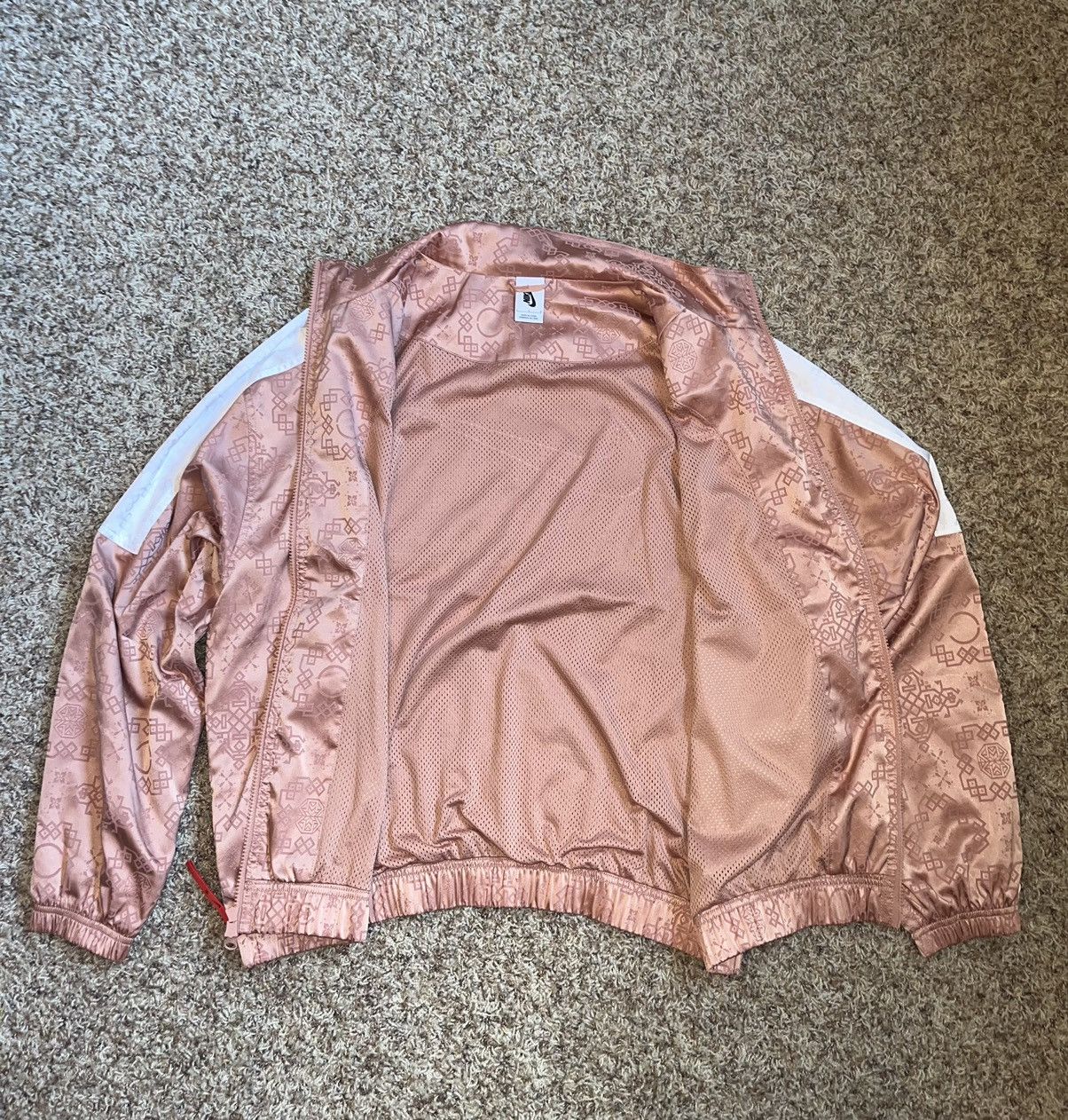 Clot Nike Nike x Clot Rose Gold Silk Track Jacket Sample Grailed