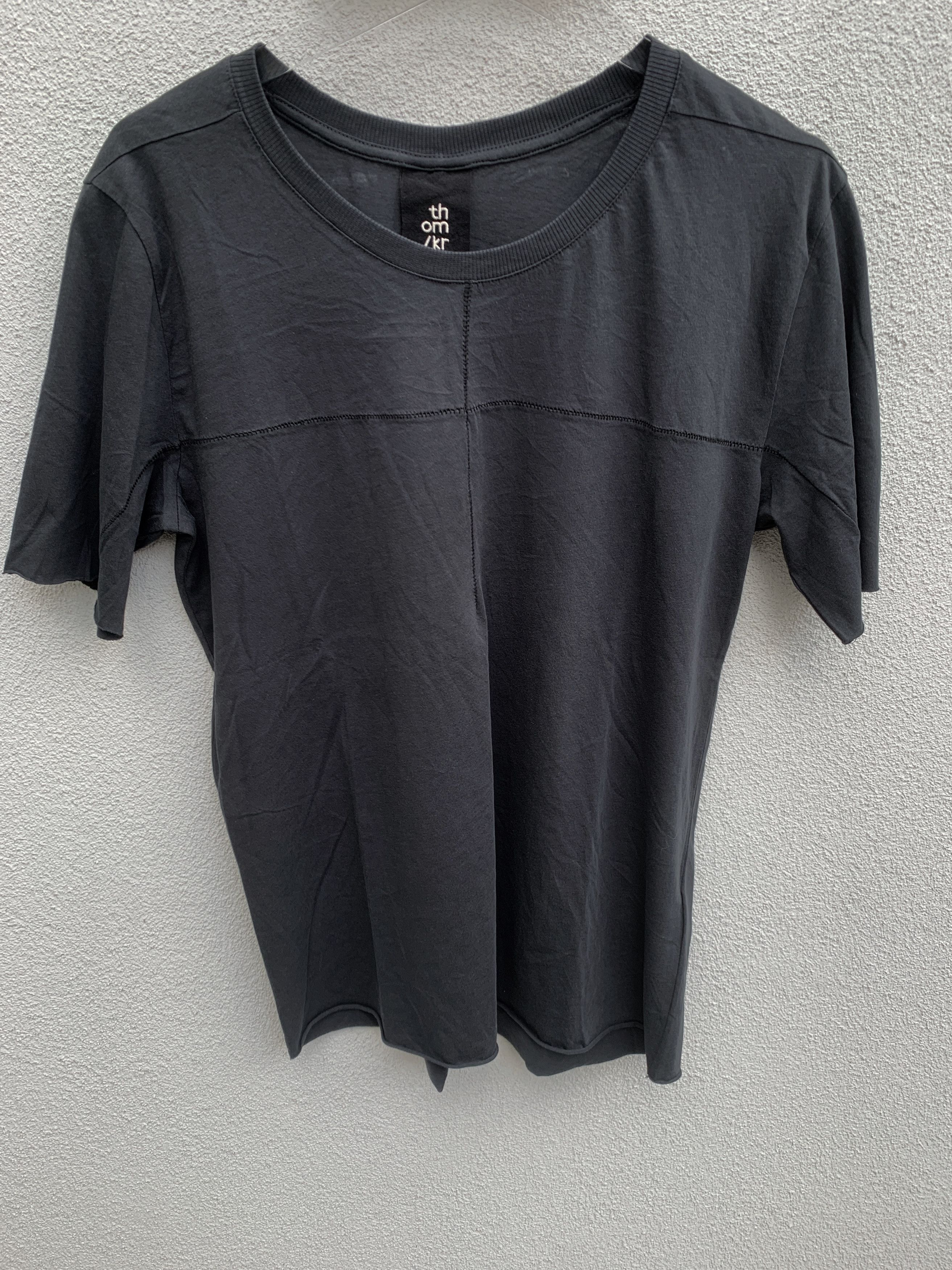 image of Thom Krom Anthracite Grey Tshirt S in Anthracite Gray, Men's (Size Small)