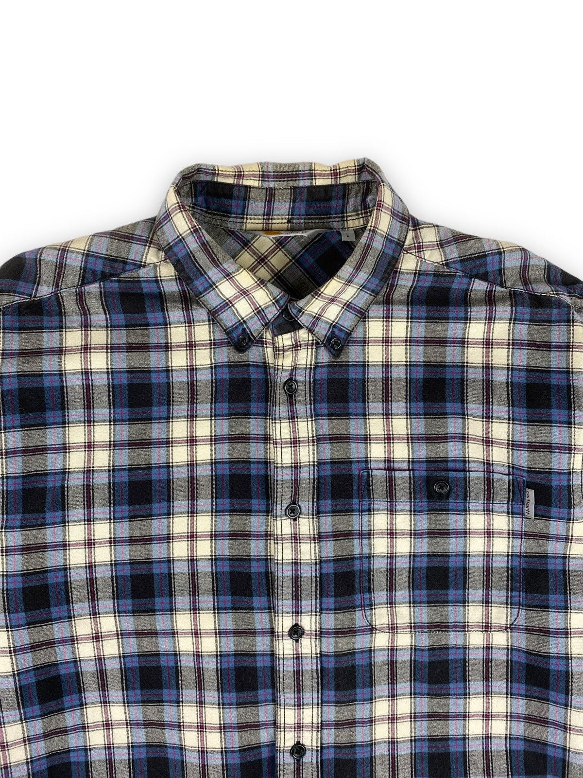Carhartt Vintage Carhartt Button Up Long Sleeve Shirt Size L Size US L / EU 52-54 / 3 - 3 Thumbnail
